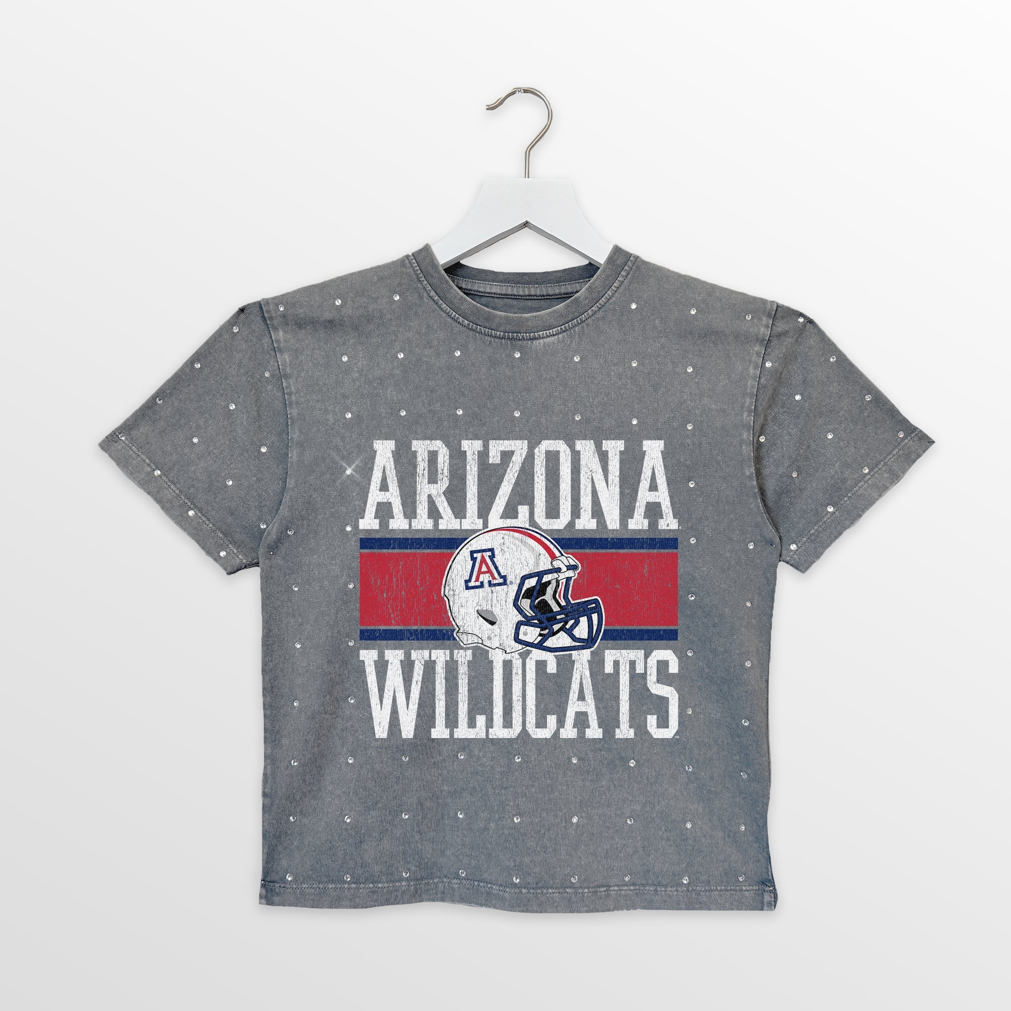 ARIZONA WILDCATS ON THE BALL KIDS MINI RHINESTONE OVERSIZED TEE - Image 4