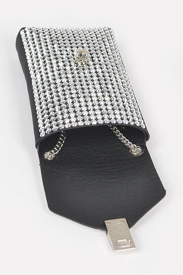BREN RHINESTONE MULTIFUNCTION CROSSBODY BAG - Image 4