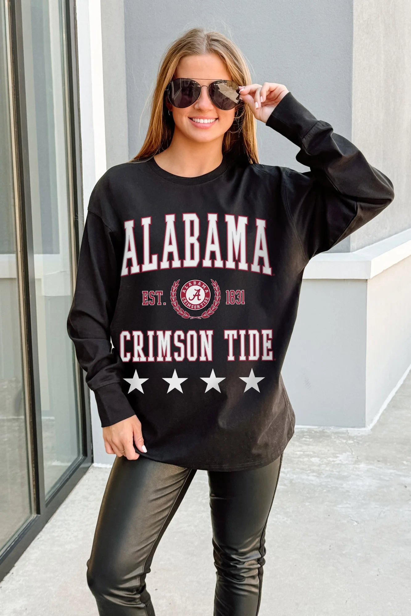 ALABAMA CRIMSON TIDE EVERYDAY STAR ESSENTIAL RELAXED FIT LONG SLEEVE TEE - Image 4