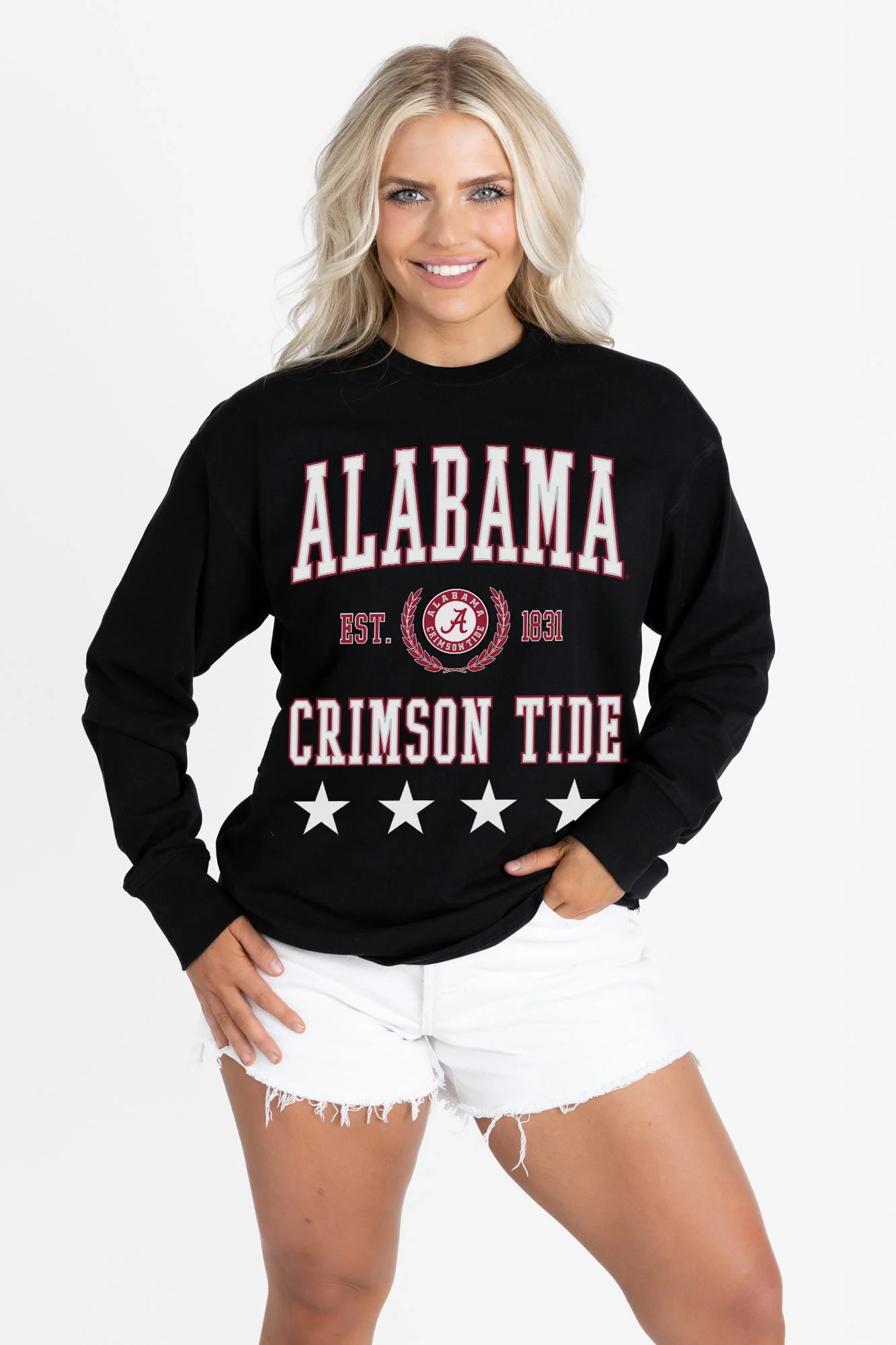 ALABAMA CRIMSON TIDE EVERYDAY STAR ESSENTIAL RELAXED FIT LONG SLEEVE TEE - Image 6