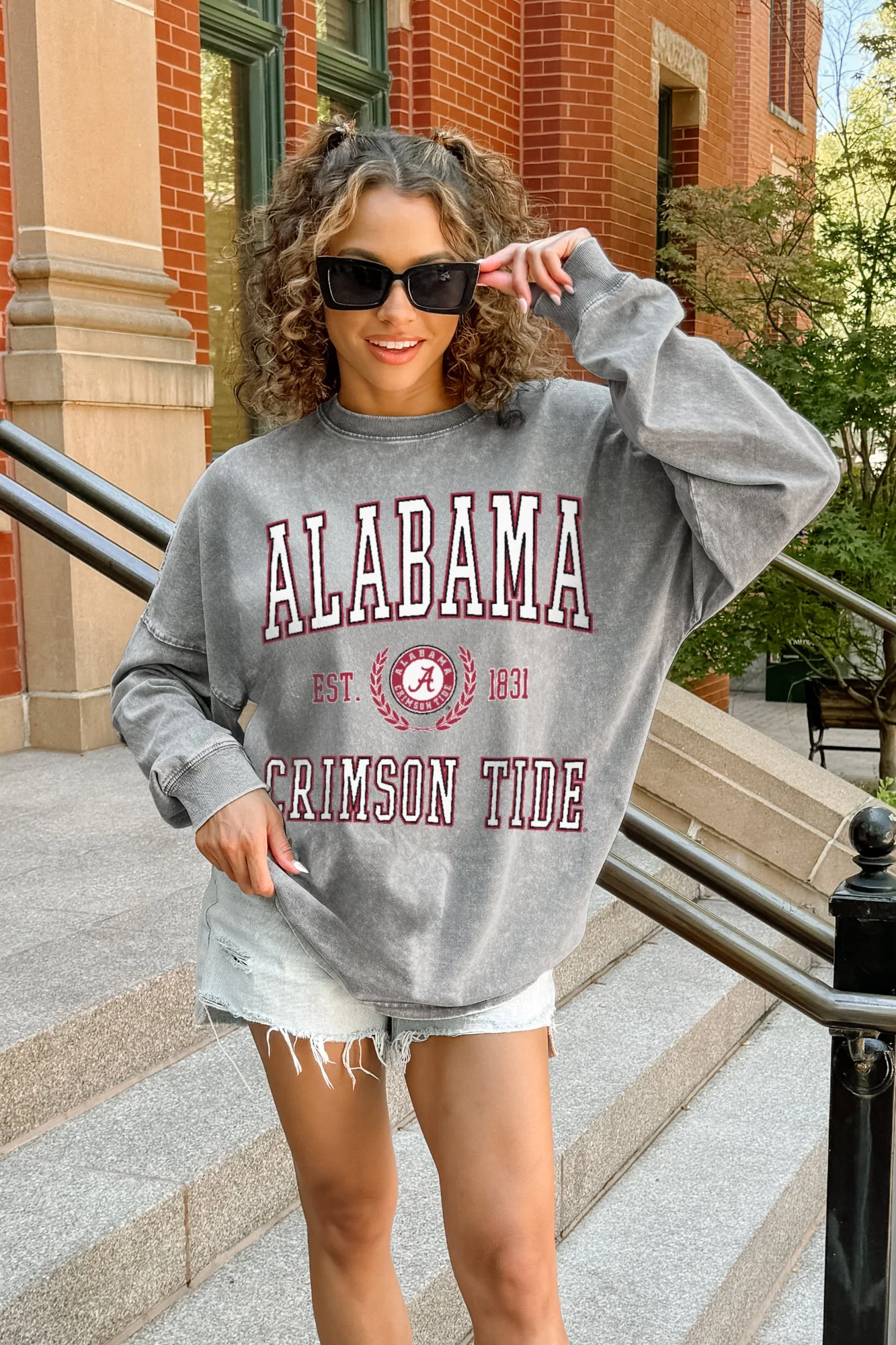 ALABAMA CRIMSON TIDE FINAL SCORE FADED WASH PULLOVER - Image 3