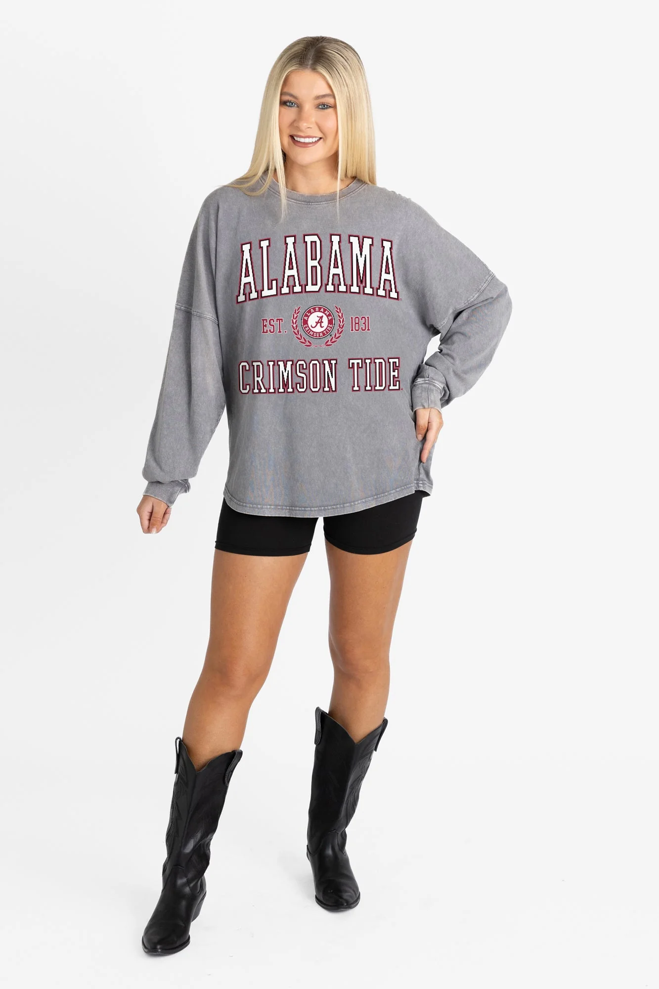 ALABAMA CRIMSON TIDE FINAL SCORE FADED WASH PULLOVER - Image 5