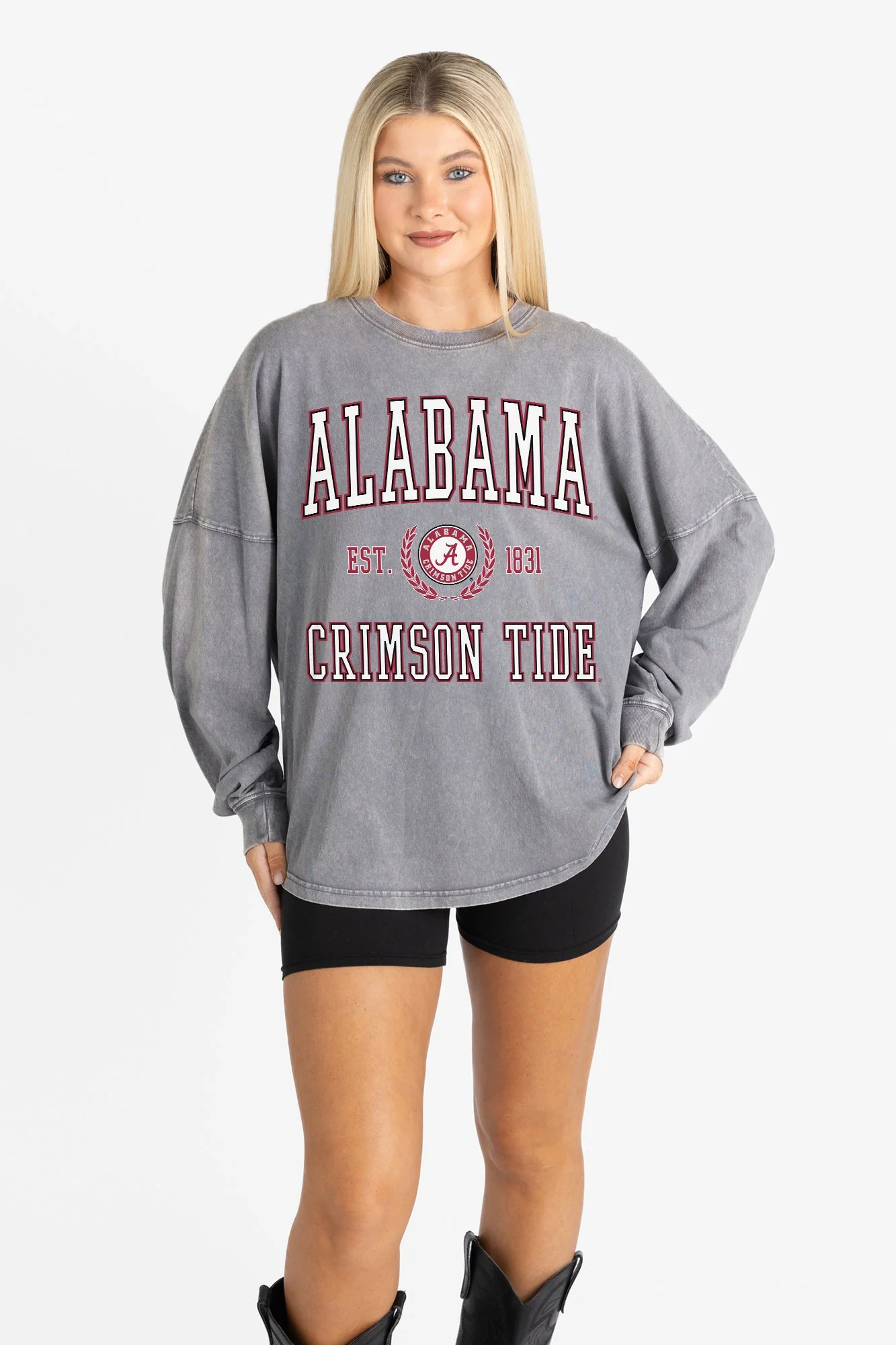 ALABAMA CRIMSON TIDE FINAL SCORE FADED WASH PULLOVER - Image 6