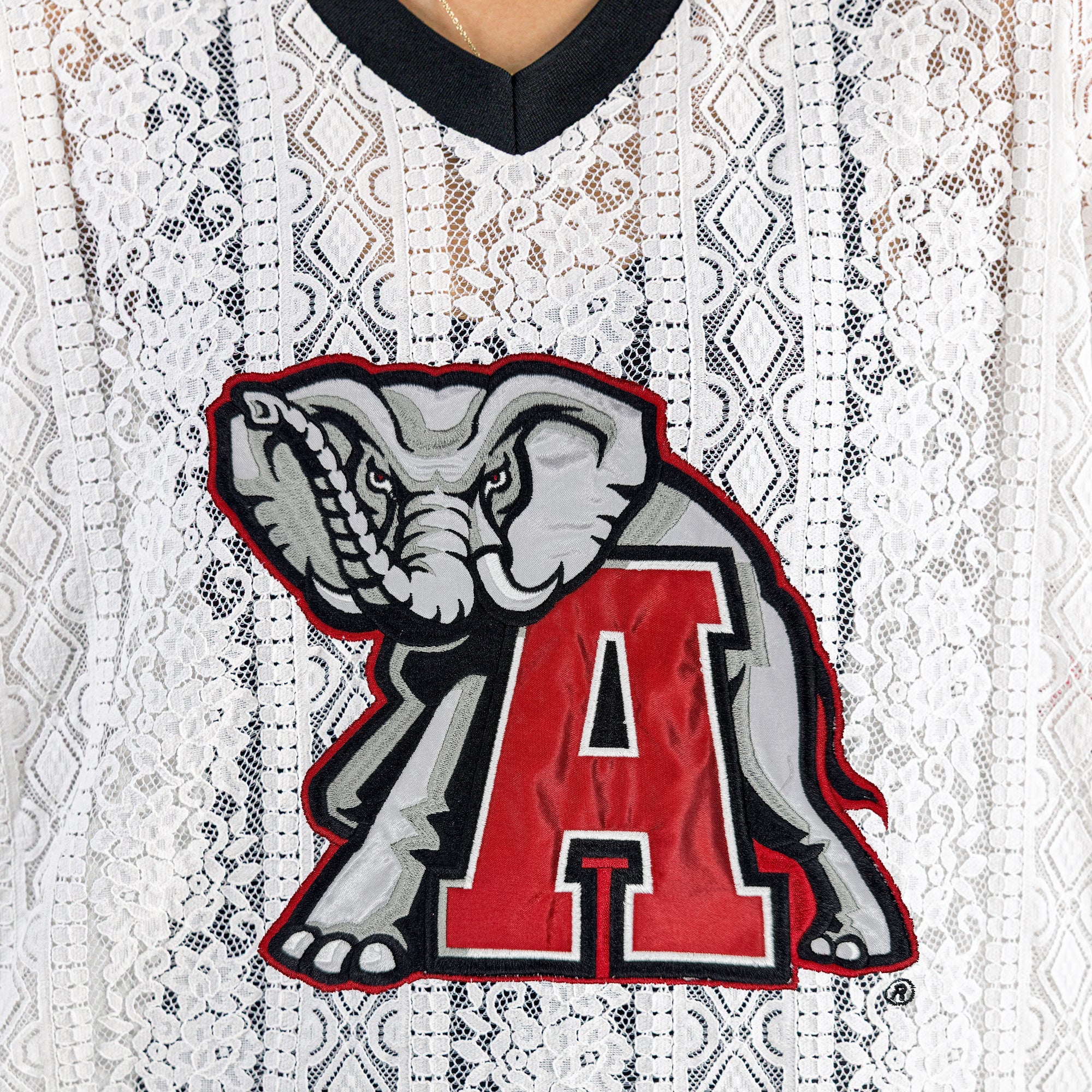 ALABAMA CRIMSON TIDE HIGH NOTE LACE FASHION JERSEY - Image 10