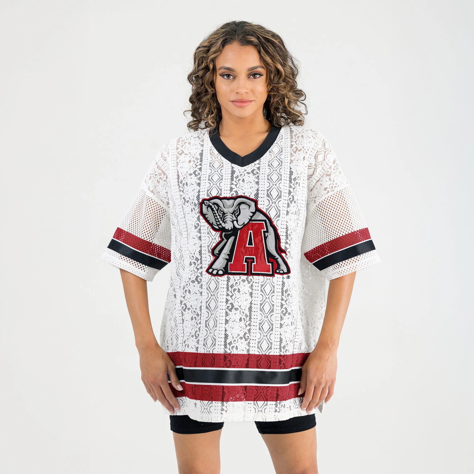 ALABAMA CRIMSON TIDE HIGH NOTE LACE FASHION JERSEY - Image 4