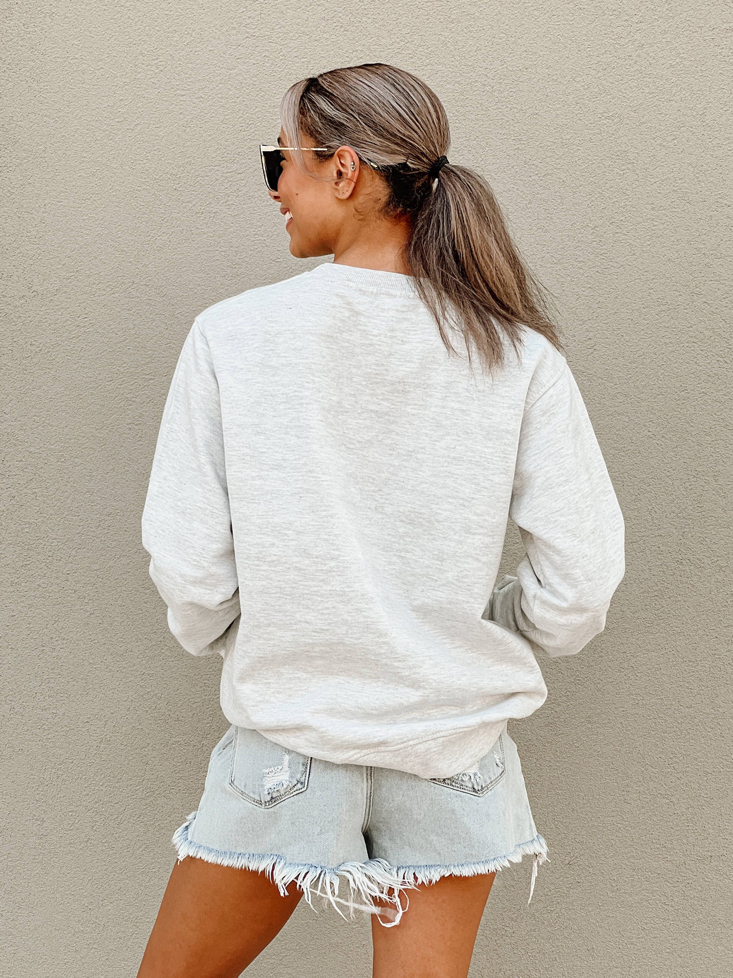 ALABAMA CRIMSON TIDE Number One Fan Embroidered Crew Pullover By Madi Prewett Troutt - Image 5