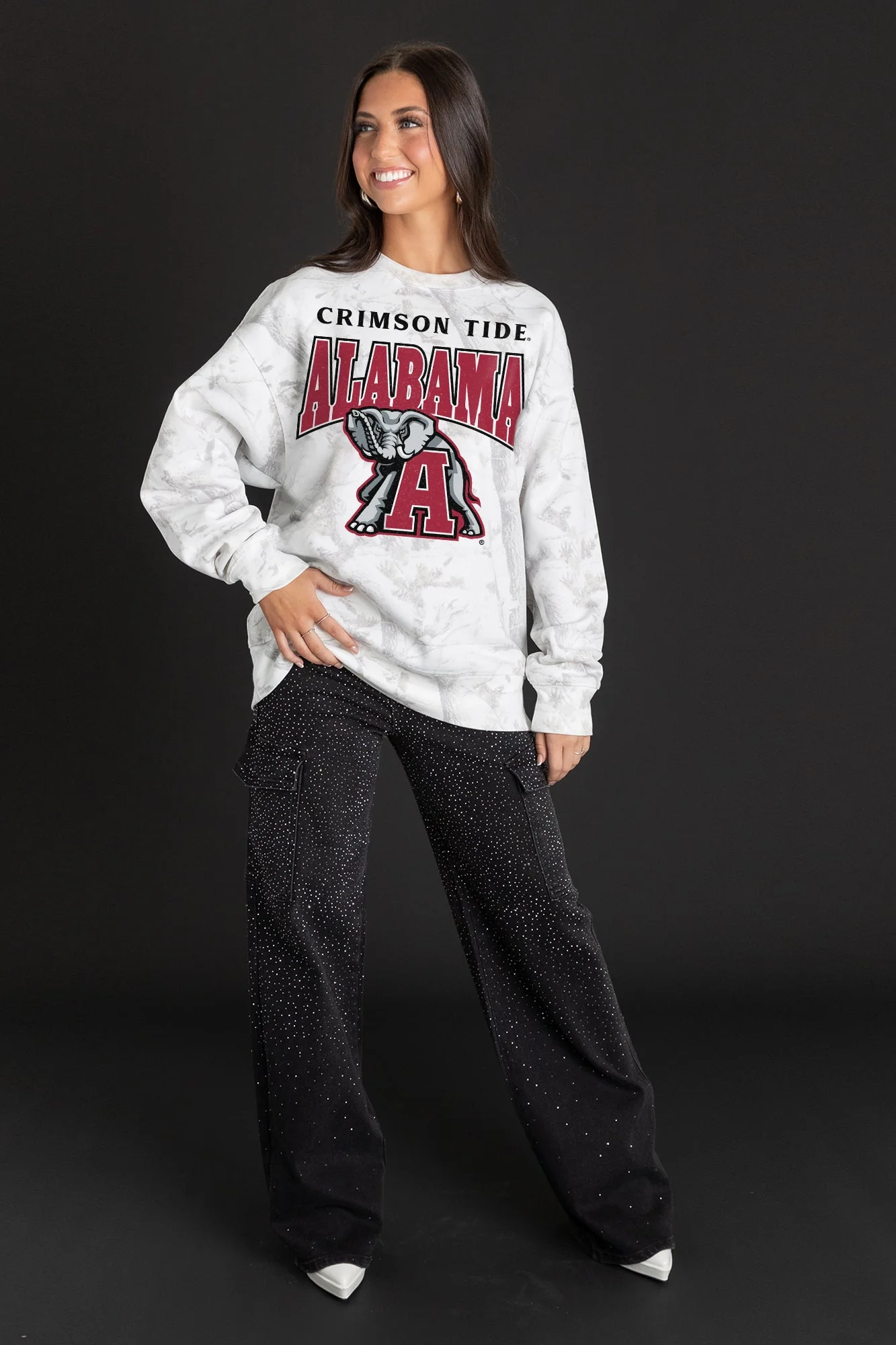 ALABAMA CRIMSON TIDE RALLY READY PREMIUM DROP SHOULDER CAMO PULLOVER - Image 4