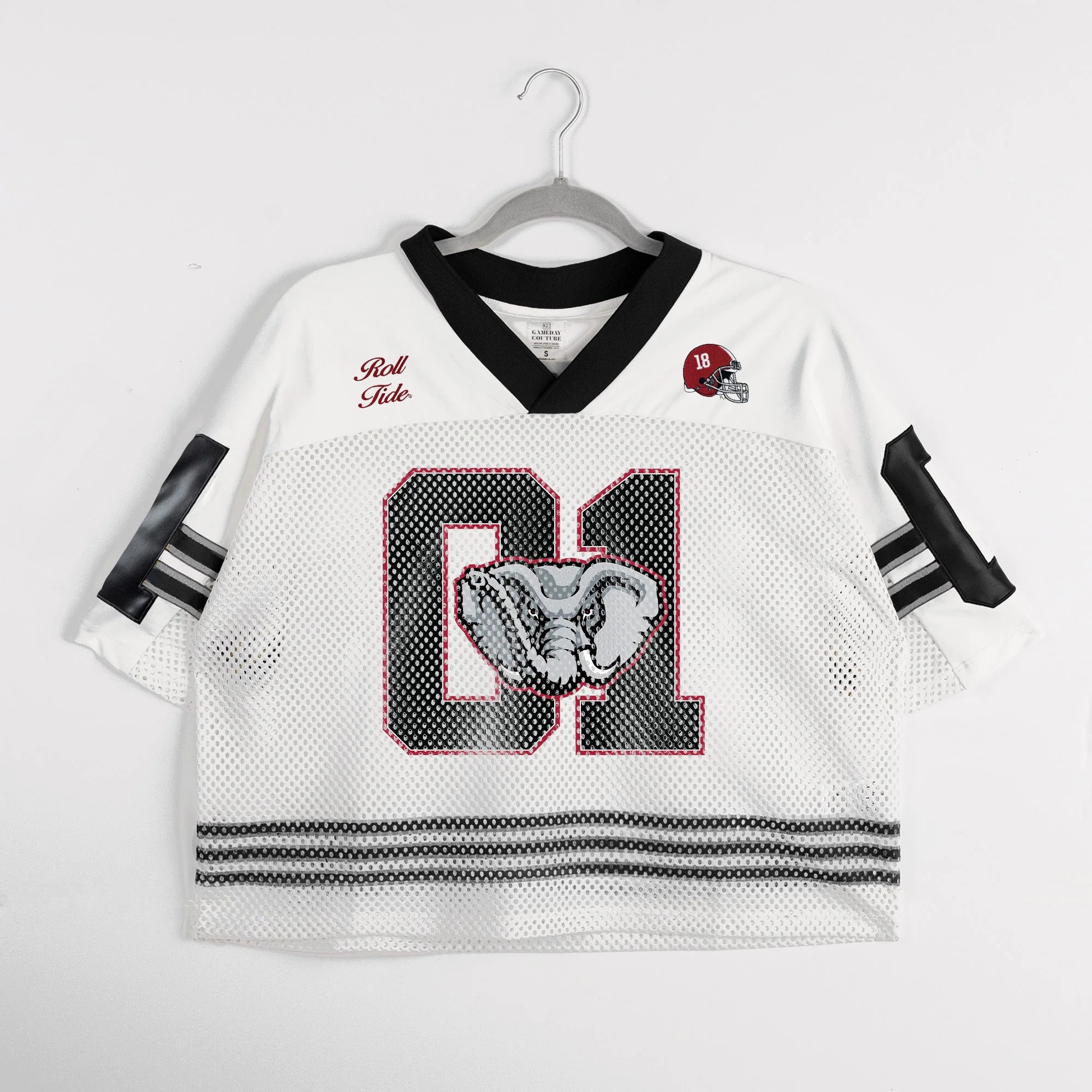 ALABAMA CRIMSON TIDE TRAILBLAZER MESH CROP FASHION JERSEY - Image 6