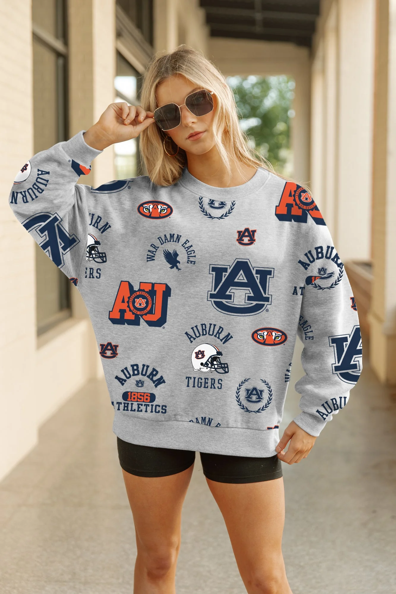 AUBURN TIGERS ALWAYS ON REPEAT PREMIUM FLEECE CREW SWEATSHIRT - Image 5