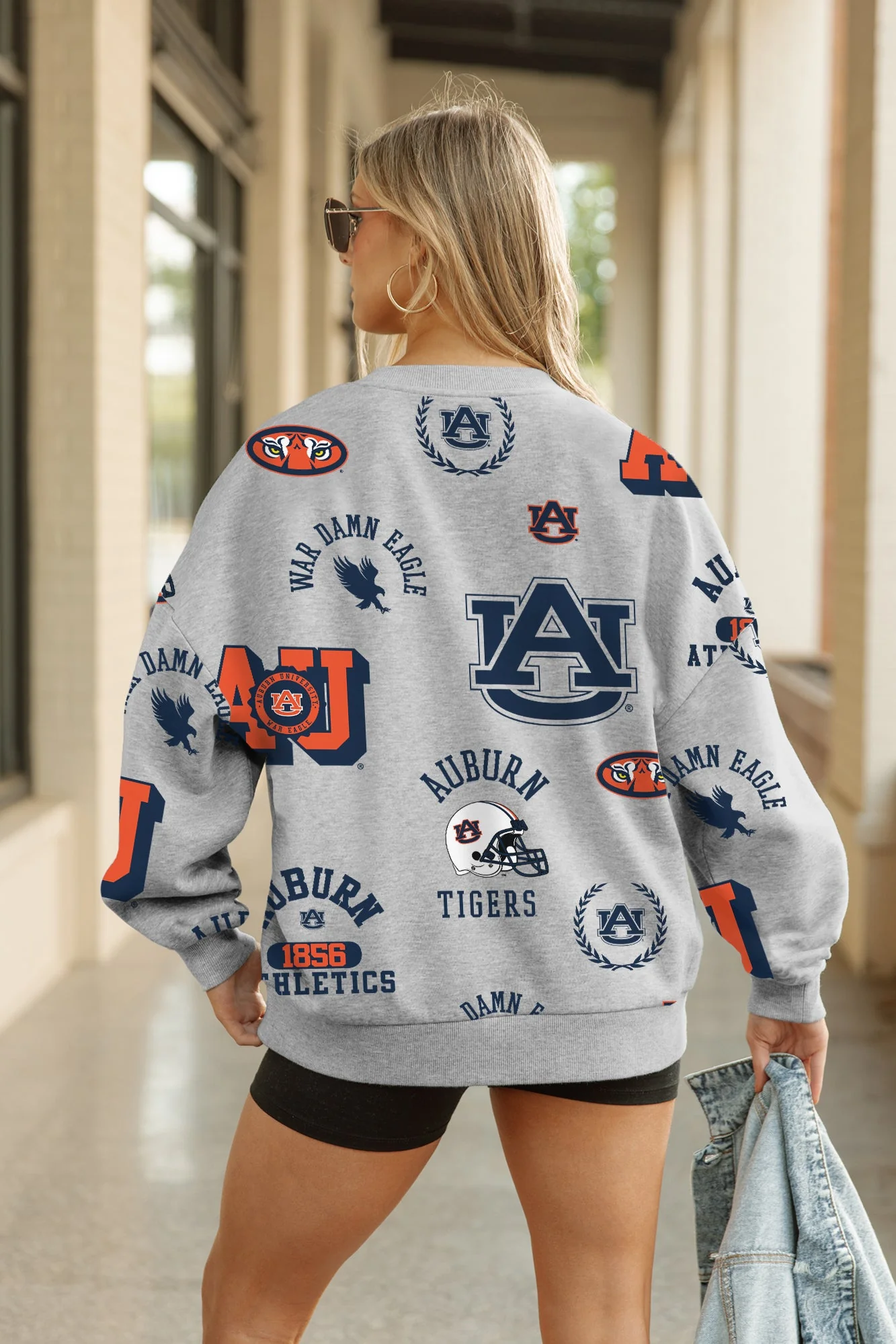 AUBURN TIGERS ALWAYS ON REPEAT PREMIUM FLEECE CREW SWEATSHIRT - Image 6