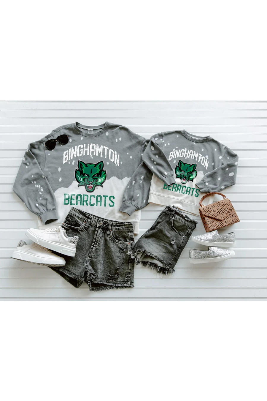 BINGHAMTON BEARCATS Upcycle And Vintage Faded Wash Pullover - Image 4