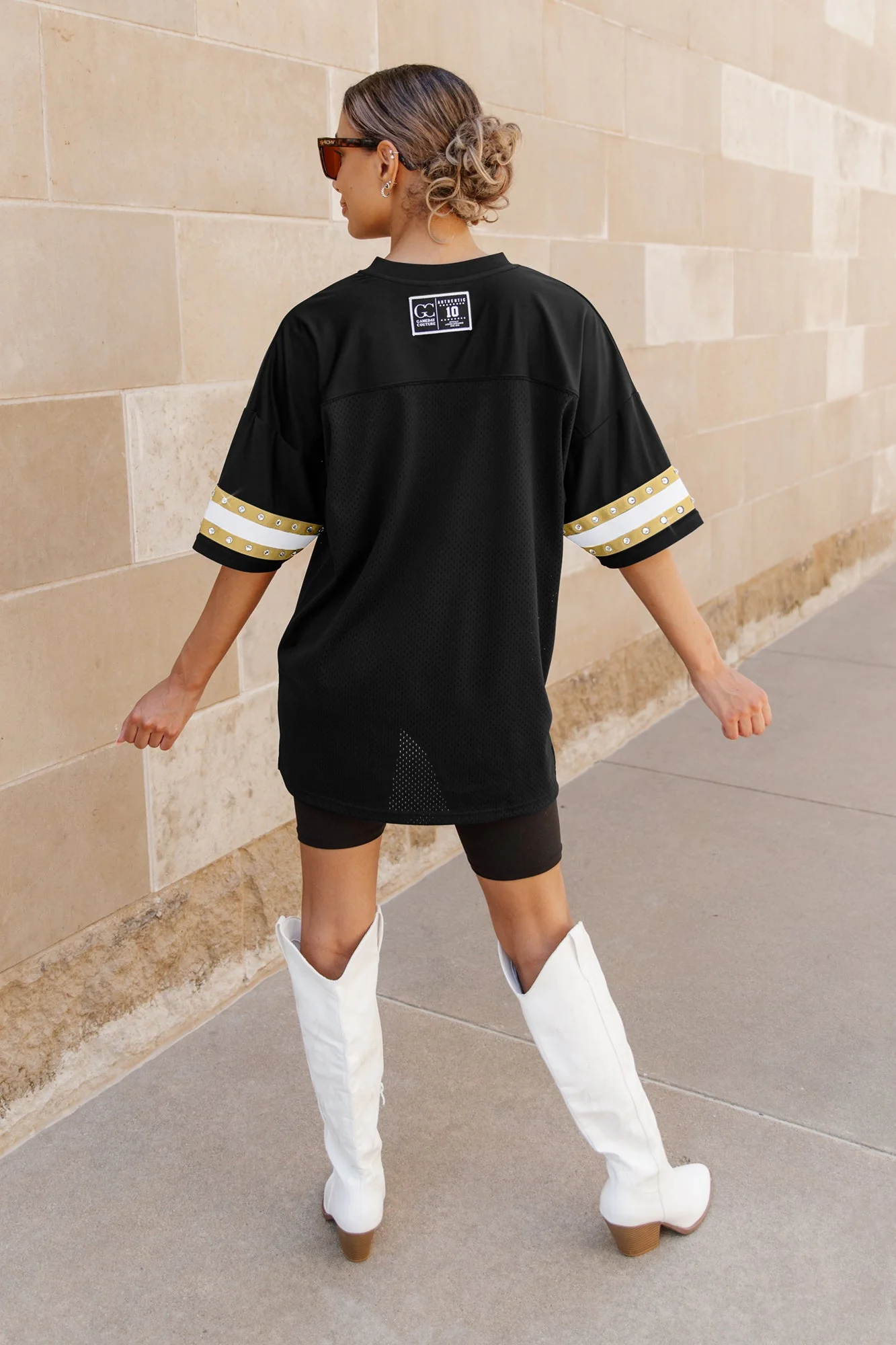 COLORADO BUFFALOES Until Kickoff Oversized Rhinestone-Trim Jersey - Image 5