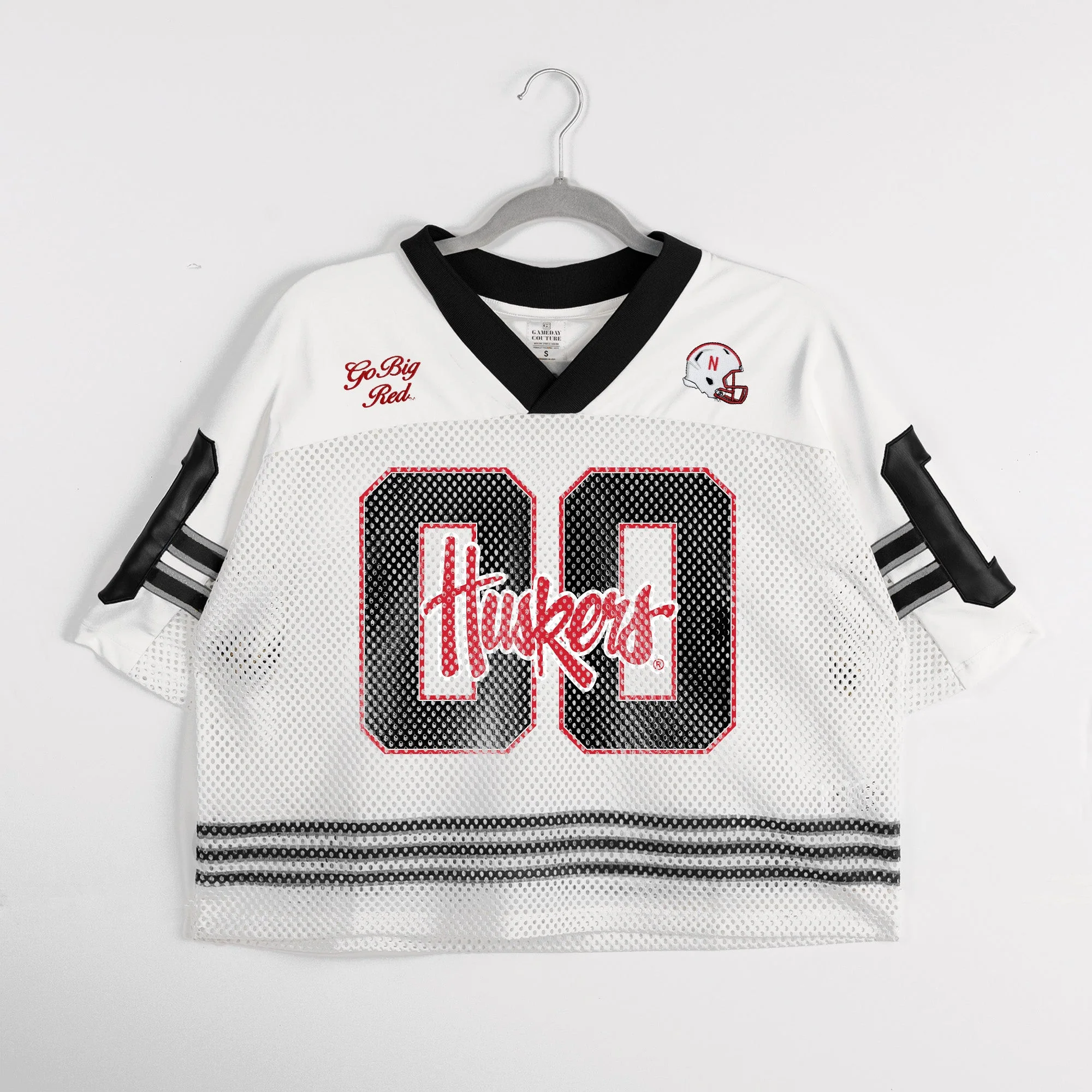 NEBRASKA CORNHUSKERS TRAILBLAZER MESH CROP FASHION JERSEY - Image 6