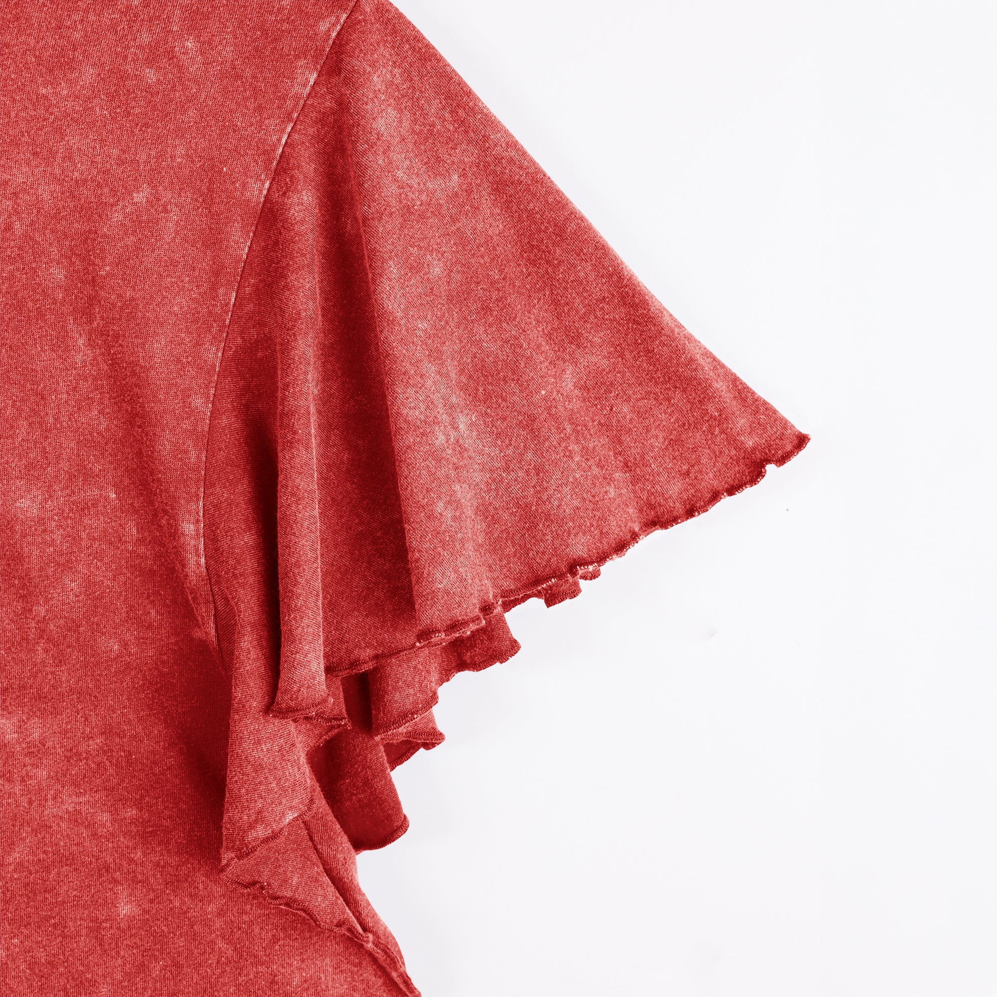 NEBRASKA CORNHUSKERS VICTORY MODE FLUTTER SLEEVE TEE IN RED - Image 7