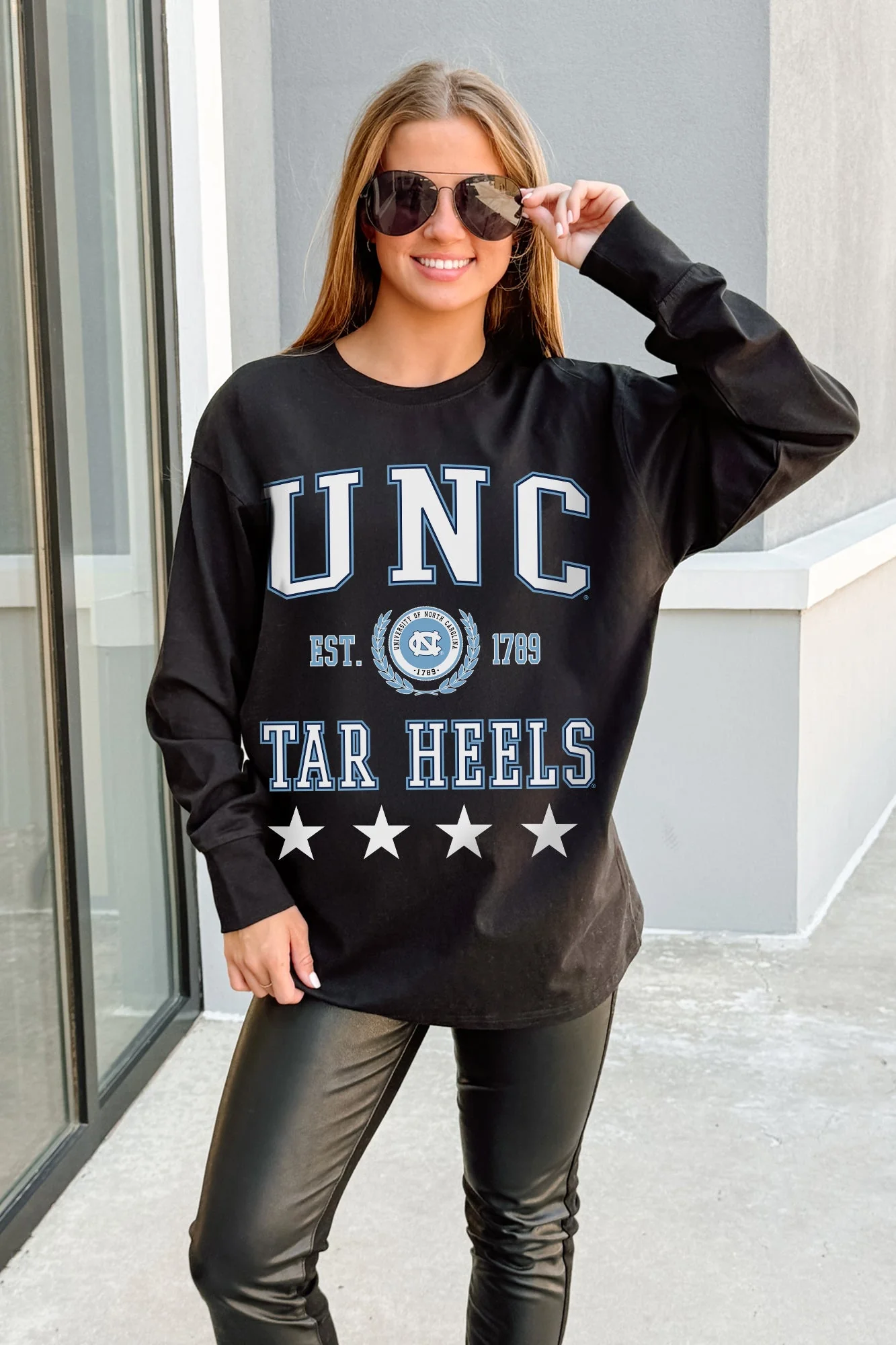 NORTH CAROLINA TAR HEELS EVERYDAY STAR ESSENTIAL RELAXED FIT LONG SLEEVE TEE - Image 4