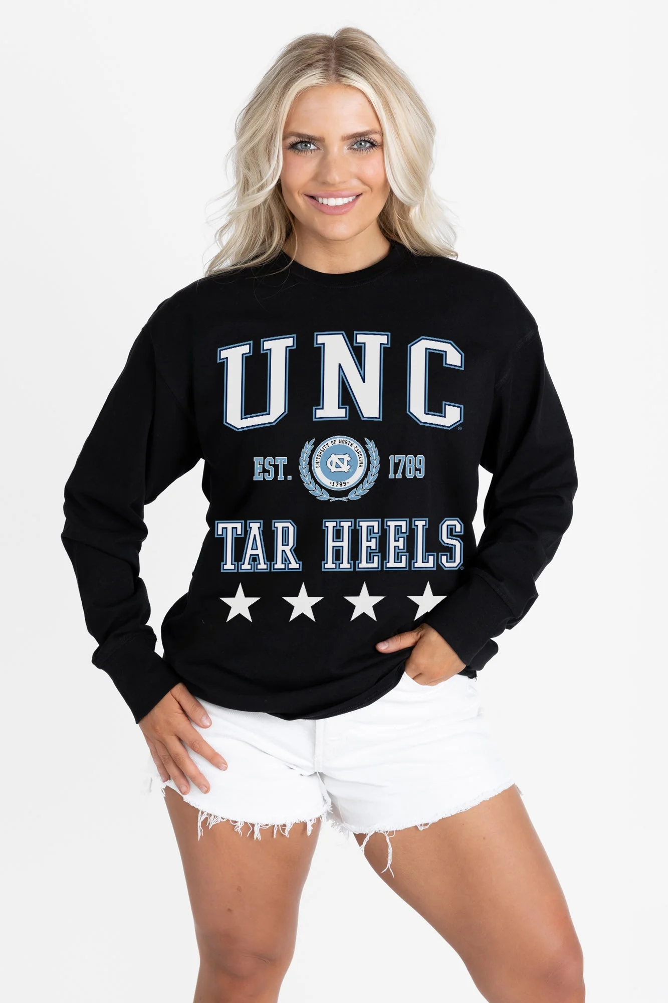 NORTH CAROLINA TAR HEELS EVERYDAY STAR ESSENTIAL RELAXED FIT LONG SLEEVE TEE - Image 6