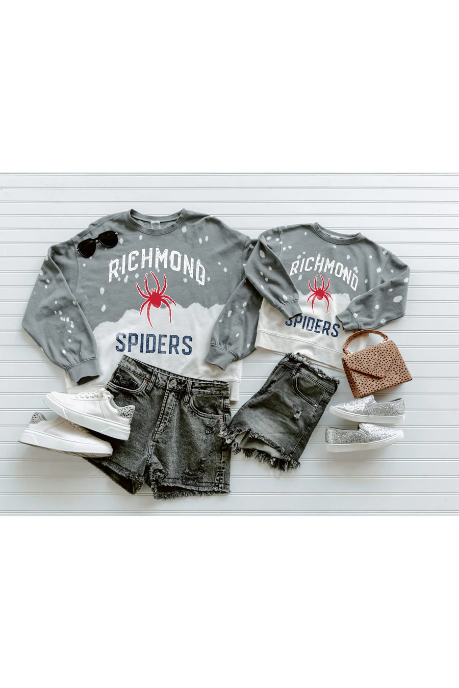 RICHMOND SPIDERS Upcycle And Vintage Faded Wash Pullover - Image 3