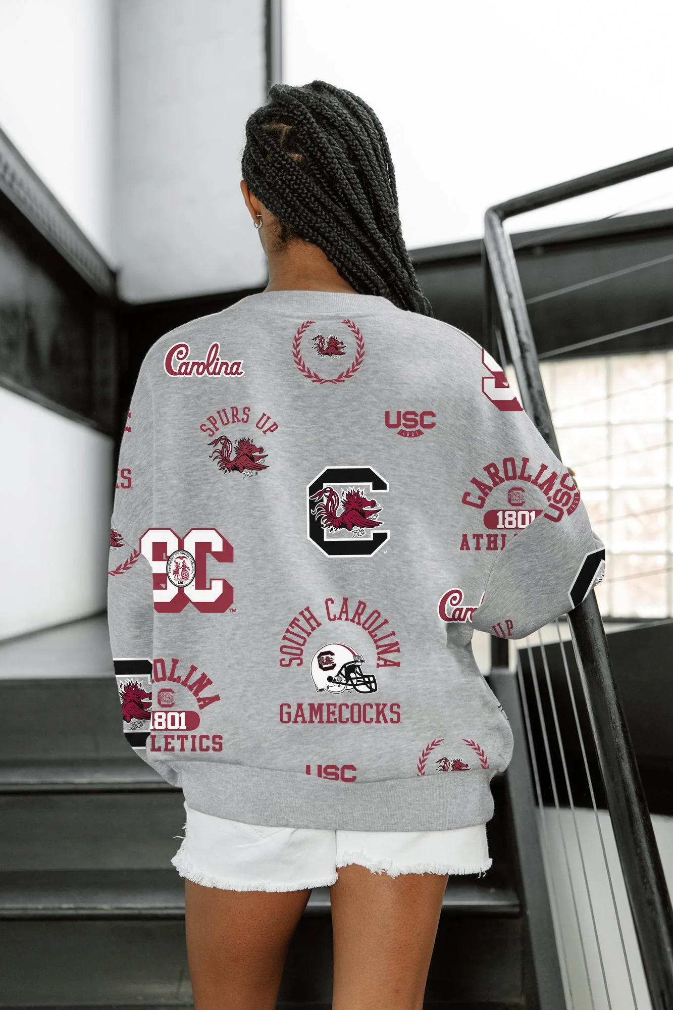 SOUTH CAROLINA GAMECOCKS ALWAYS ON REPEAT PREMIUM FLEECE CREW SWEATSHIRT - Image 3