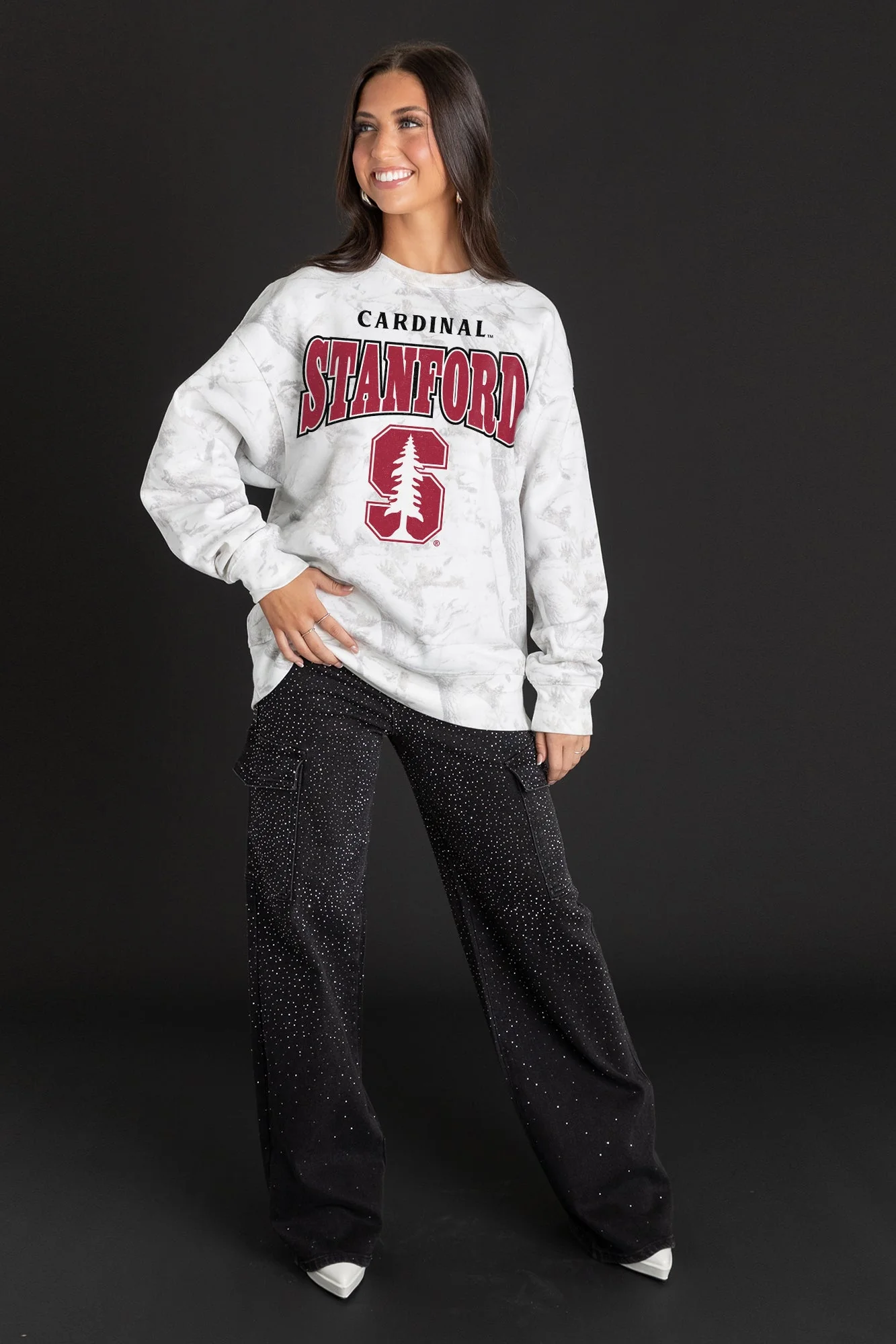 STANFORD CARDINAL RALLY READY PREMIUM DROP SHOULDER CAMO PULLOVER - Image 4