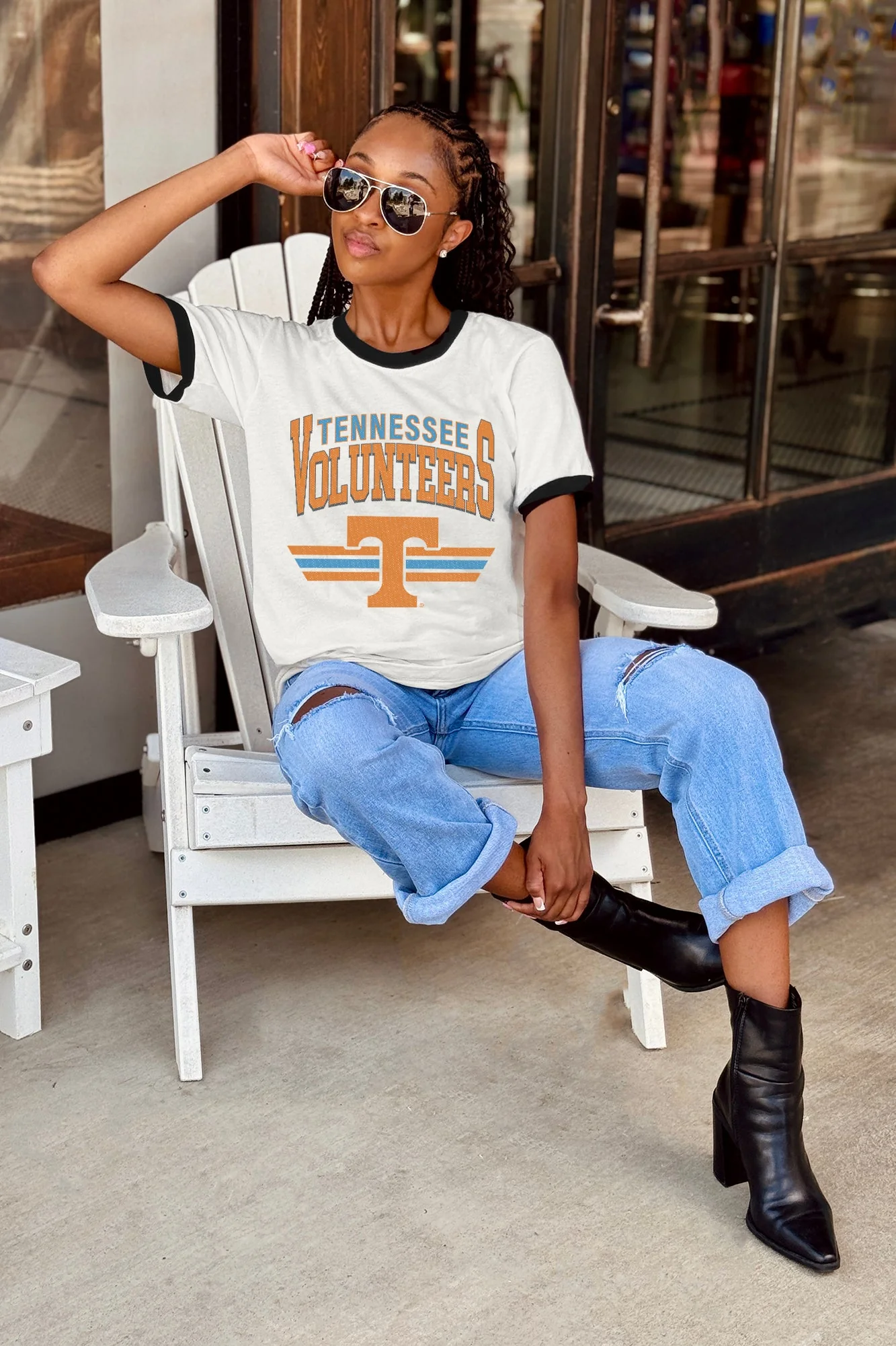 TENNESSEE VOLUNTEERS SWIFT STRIKE VINTAGE RINGER TEE - Image 3