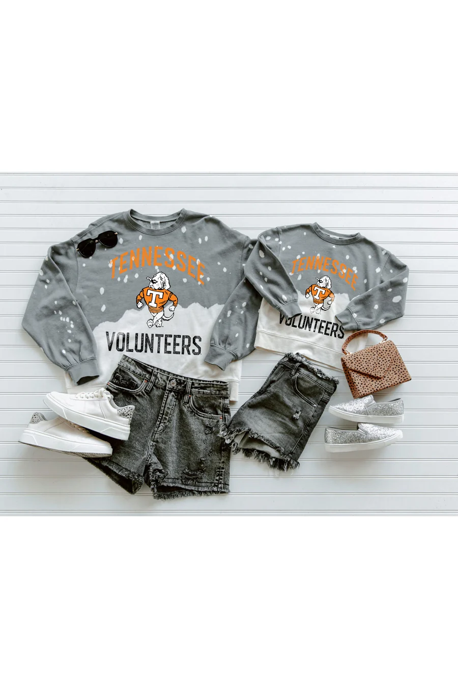 TENNESSEE VOLUNTEERS Upcycle And Vintage Faded Wash Pullover - Image 3