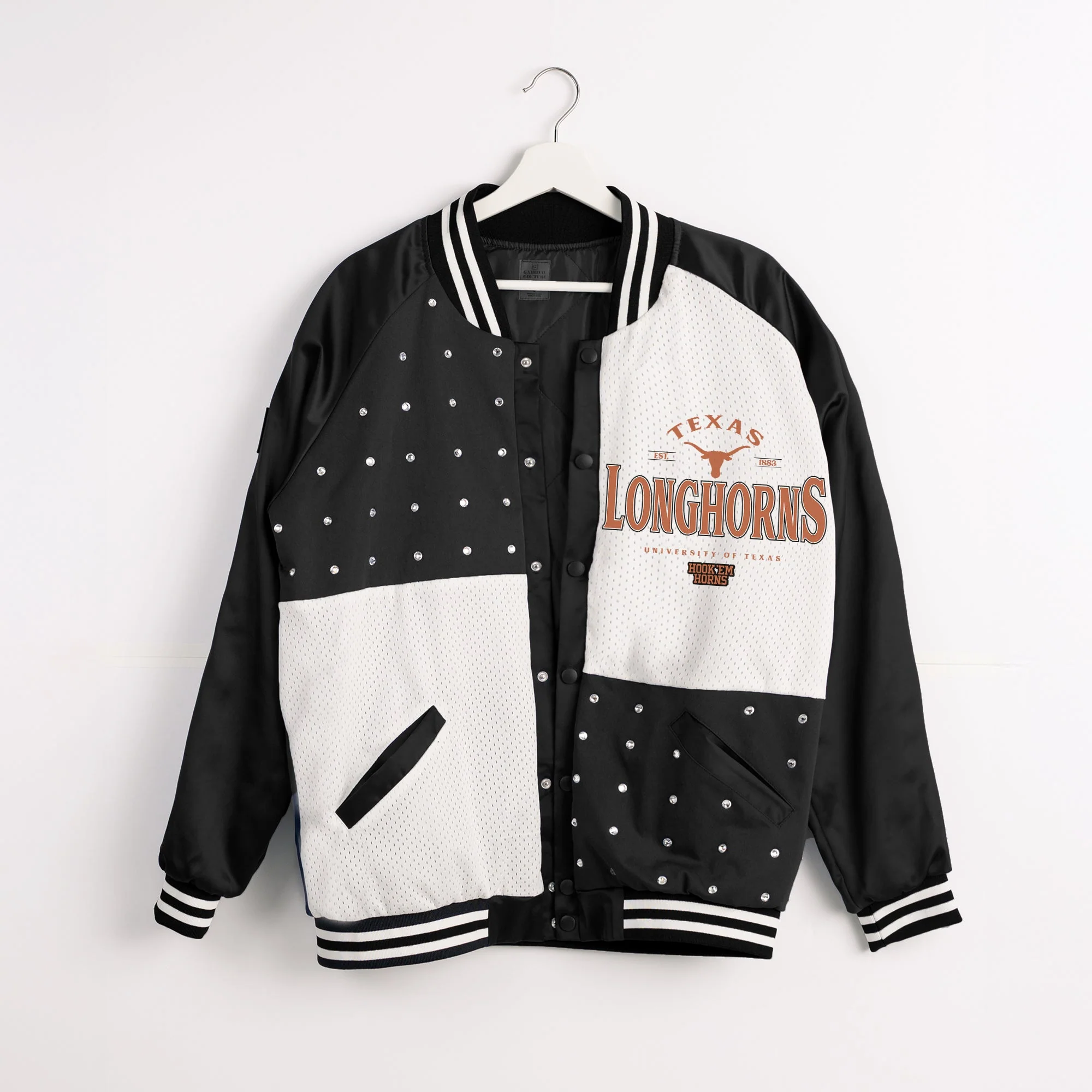 TEXAS LONGHORNS INNER DRIVE THROWBACK VARSITY BOMBER JACKET - Image 8