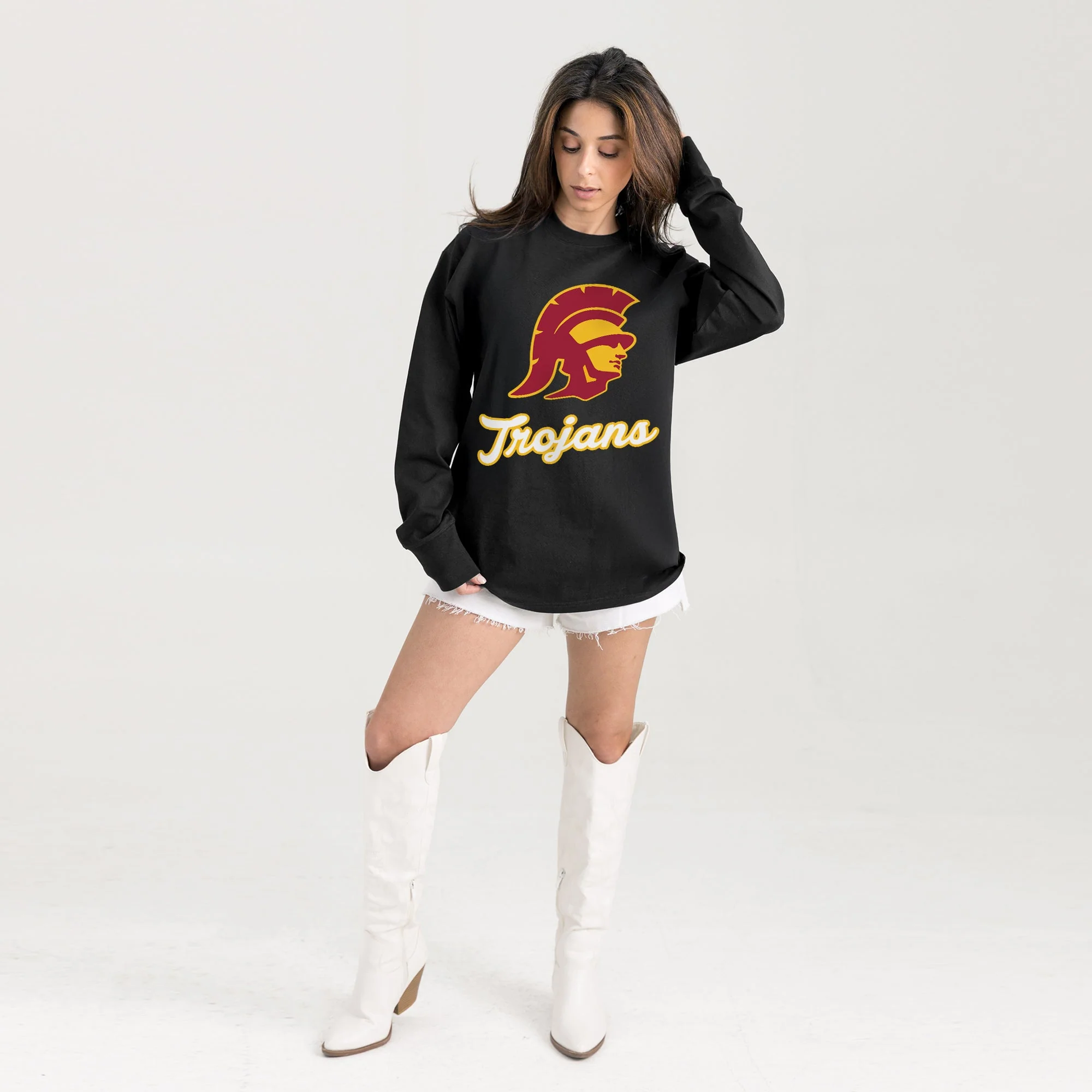 USC TROJANS HONOR ROLL ESSENTIAL RELAXED FIT LONG SLEEVE TEE - Image 6