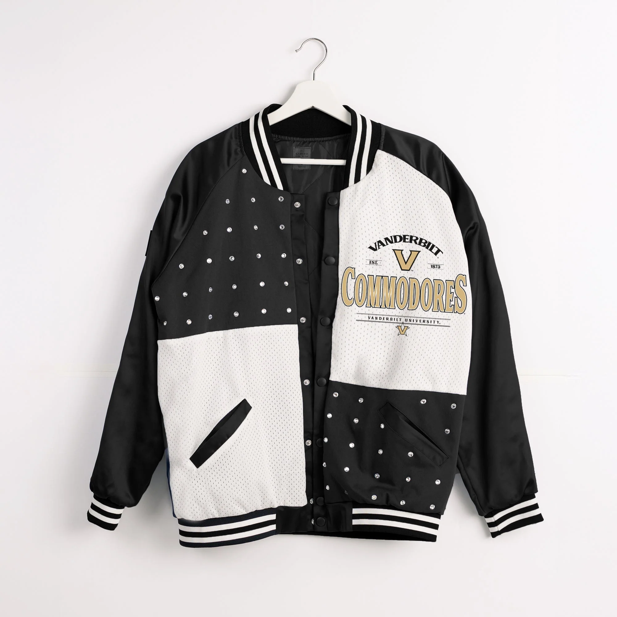 VANDERBILT COMMODORES INNER DRIVE THROWBACK VARSITY BOMBER JACKET - Image 8