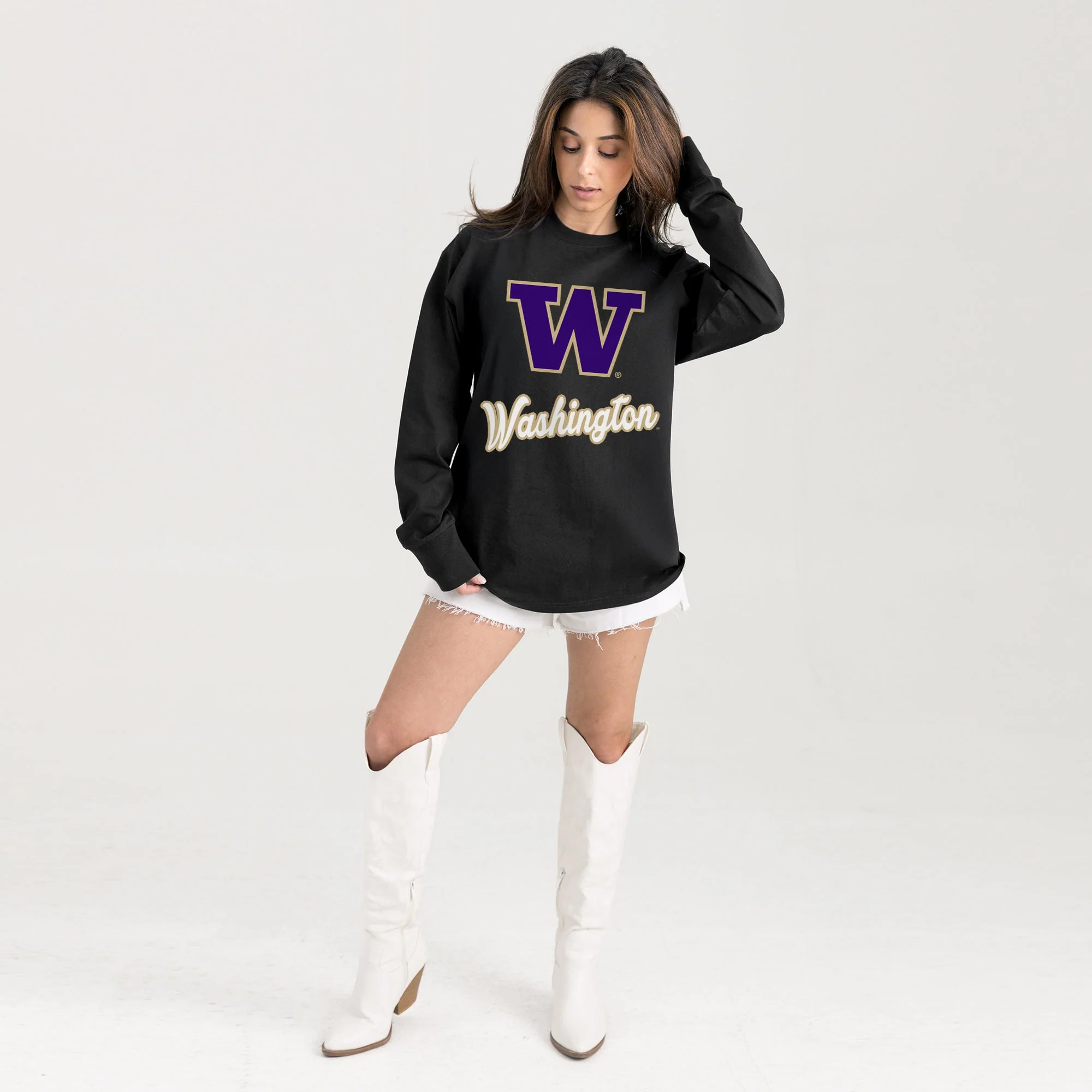 WASHINGTON HUSKIES HONOR ROLL ESSENTIAL RELAXED FIT LONG SLEEVE TEE - Image 6