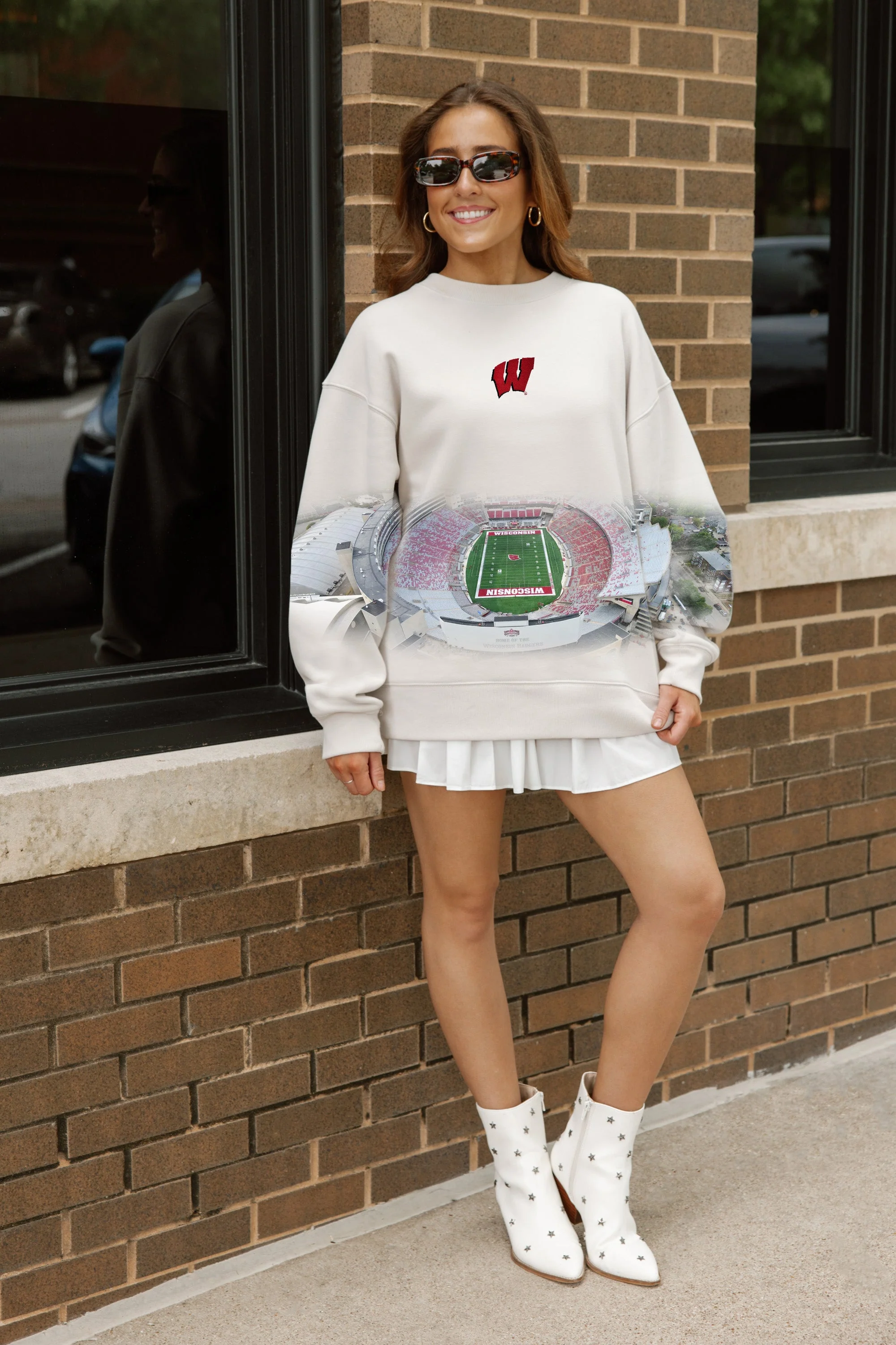 WISCONSIN BADGERS POWER MOVE PREMIUM DROP SHOULDER PULLOVER - Image 4