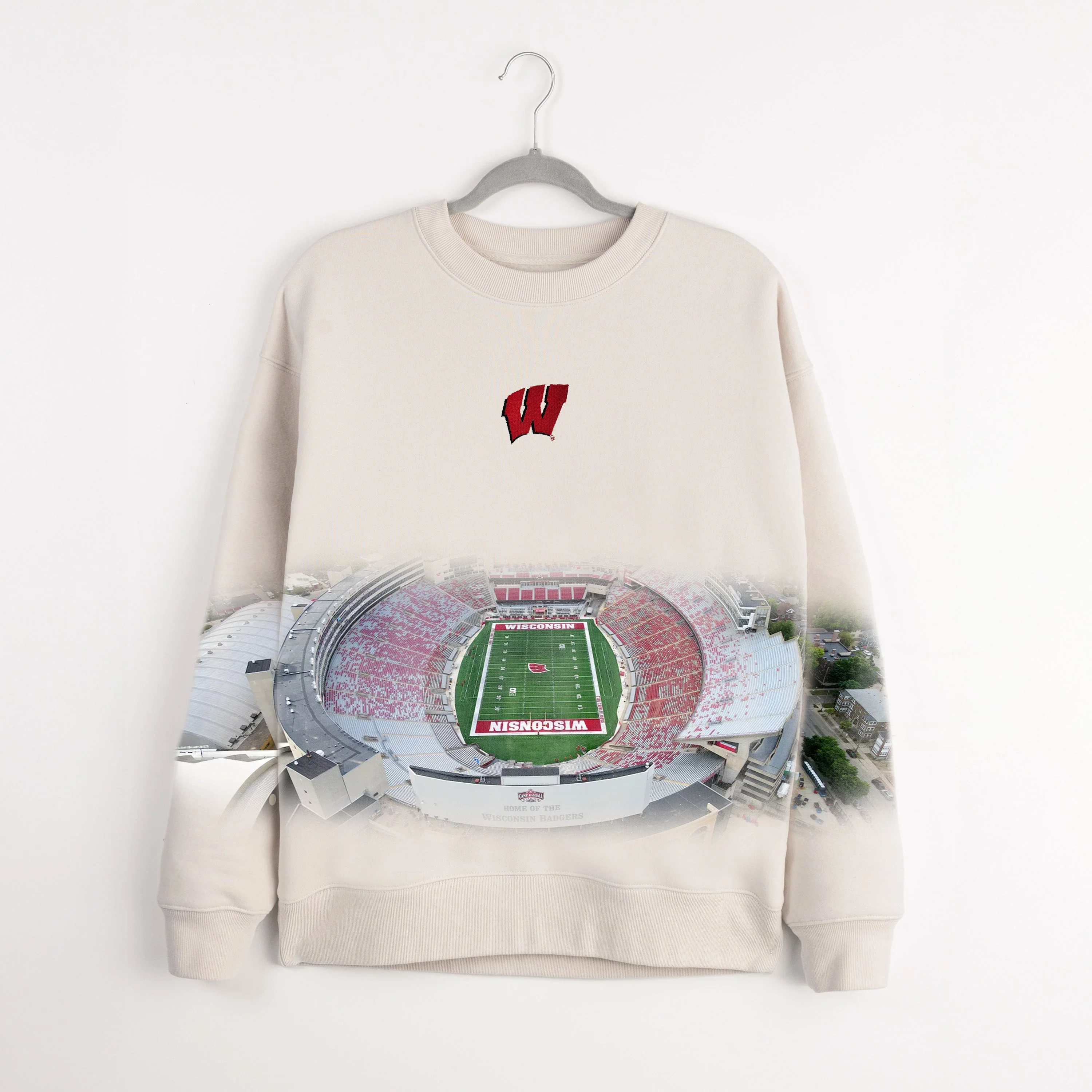 WISCONSIN BADGERS POWER MOVE PREMIUM DROP SHOULDER PULLOVER - Image 8