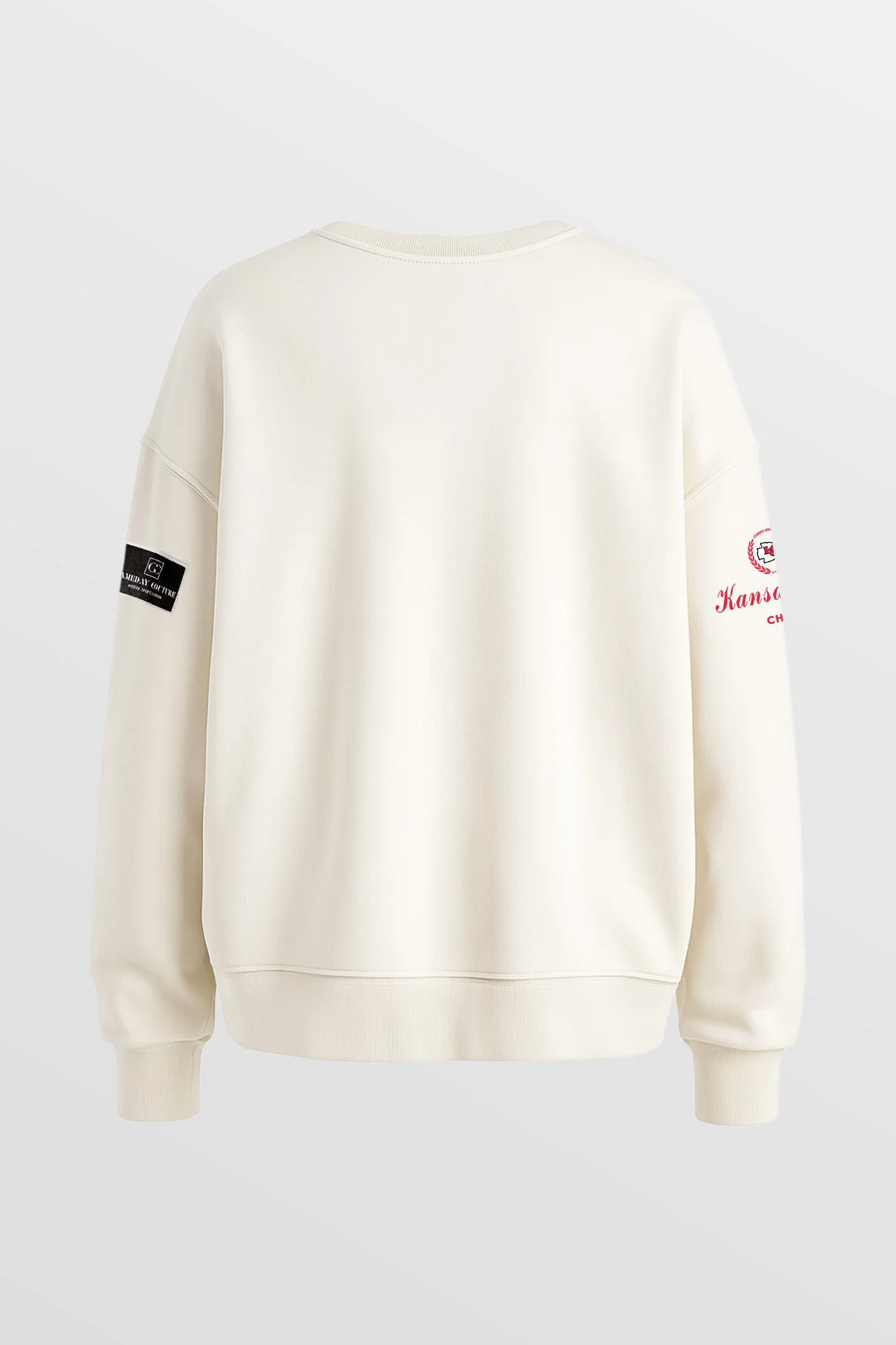 KANSAS CITY CHIEFS CLUTCH MOVE BLACK LABEL PREMIUM FLEECE CREW SWEATSHIRT BY RANDI MAHOMES - Image 8