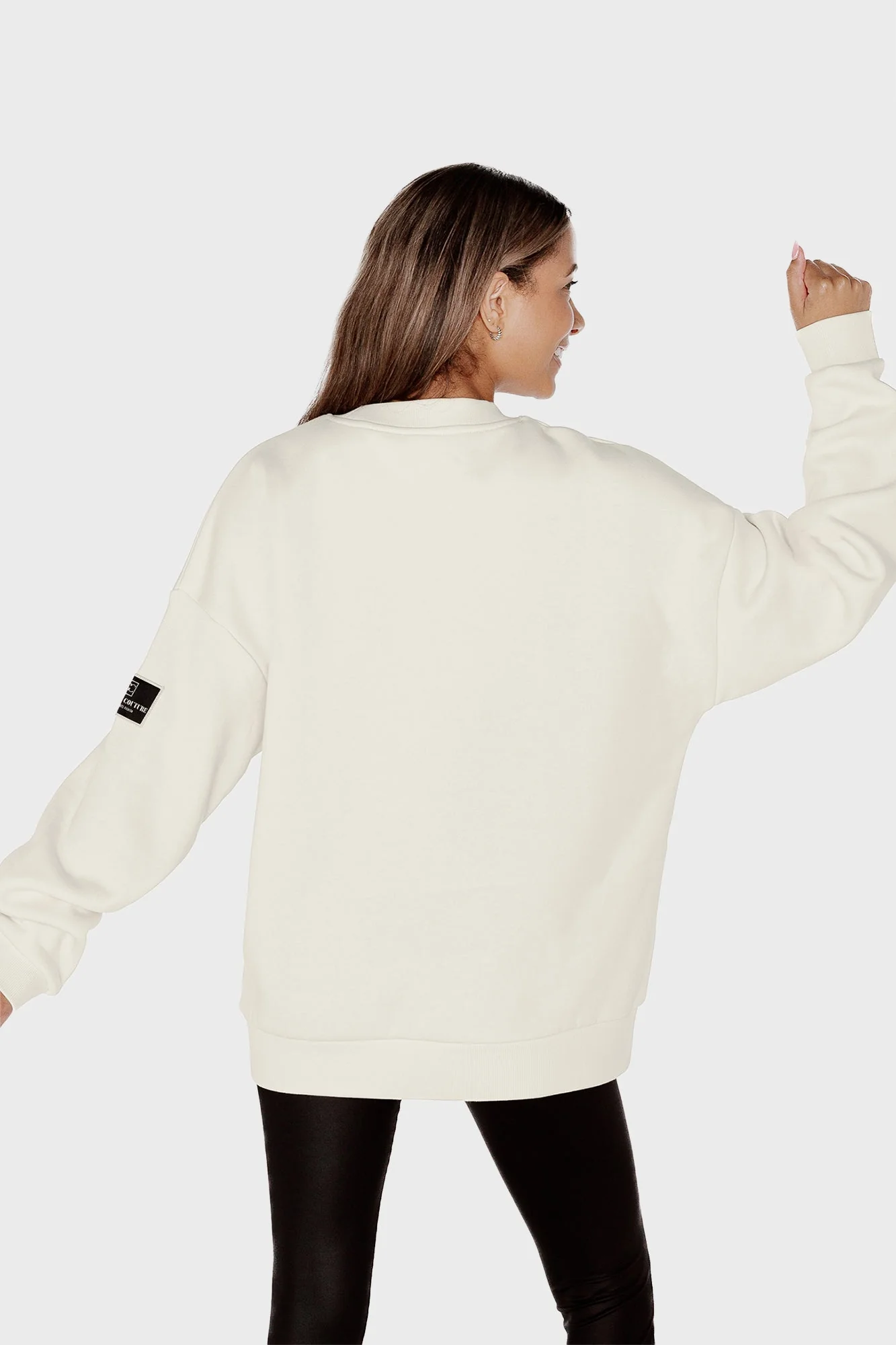 LOS ANGELES CHARGERS CLUTCH MOVE BLACK LABEL PREMIUM FLEECE CREW SWEATSHIRT BY RANDI MAHOMES - Image 4