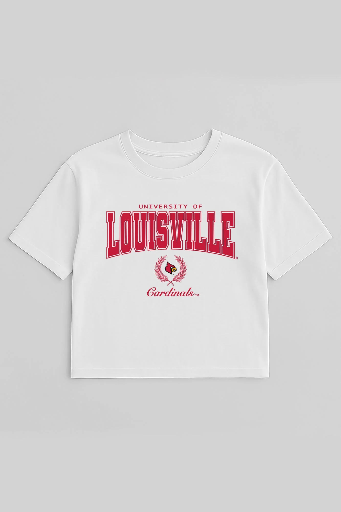 LOUISVILLE CARDINALS EASY WIN BOXY FIT CROP TEE - Image 5