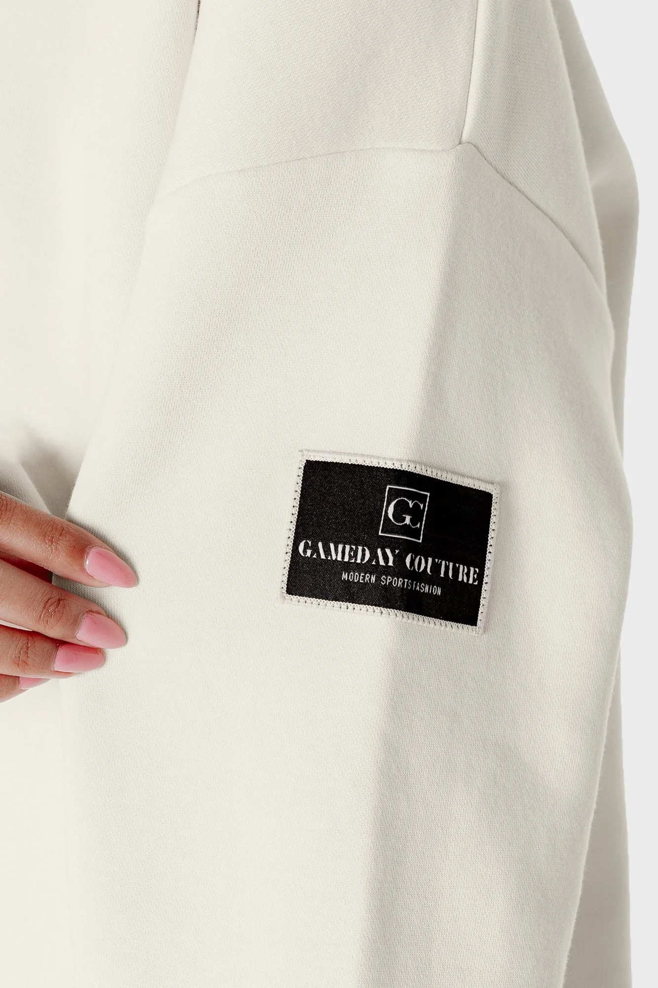 MIAMI DOLPHINS CLUTCH MOVE BLACK LABEL PREMIUM FLEECE CREW SWEATSHIRT BY RANDI MAHOMES - Image 5