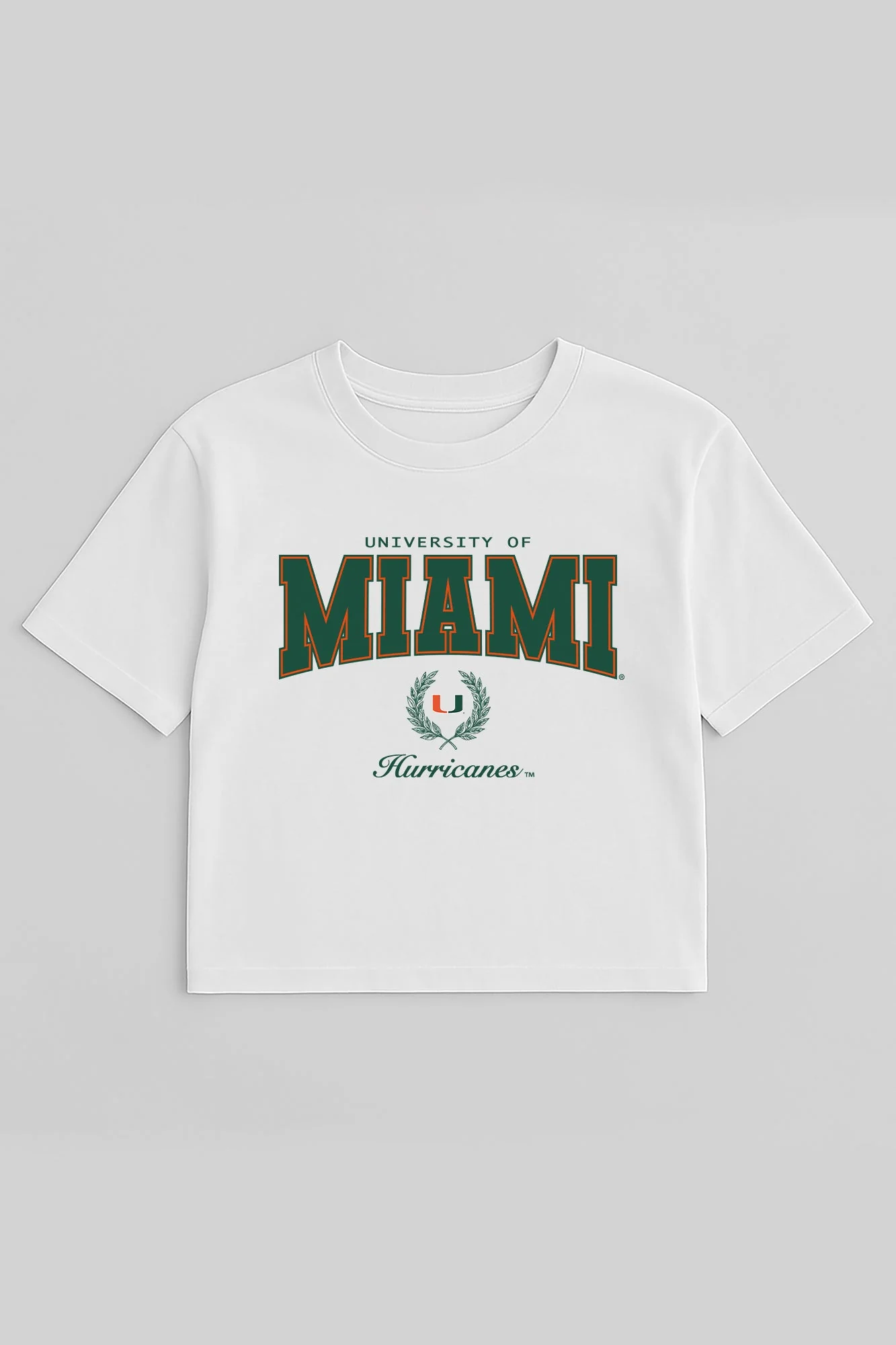 MIAMI HURRICANES EASY WIN BOXY FIT CROP TEE - Image 5