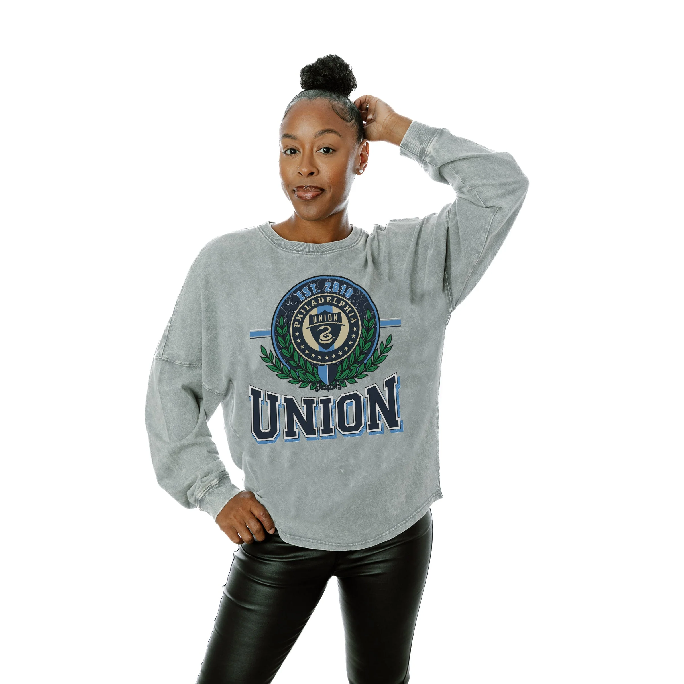 PHILADELPHIA UNION Goal Oriented Faded Wash Pullover - Image 3