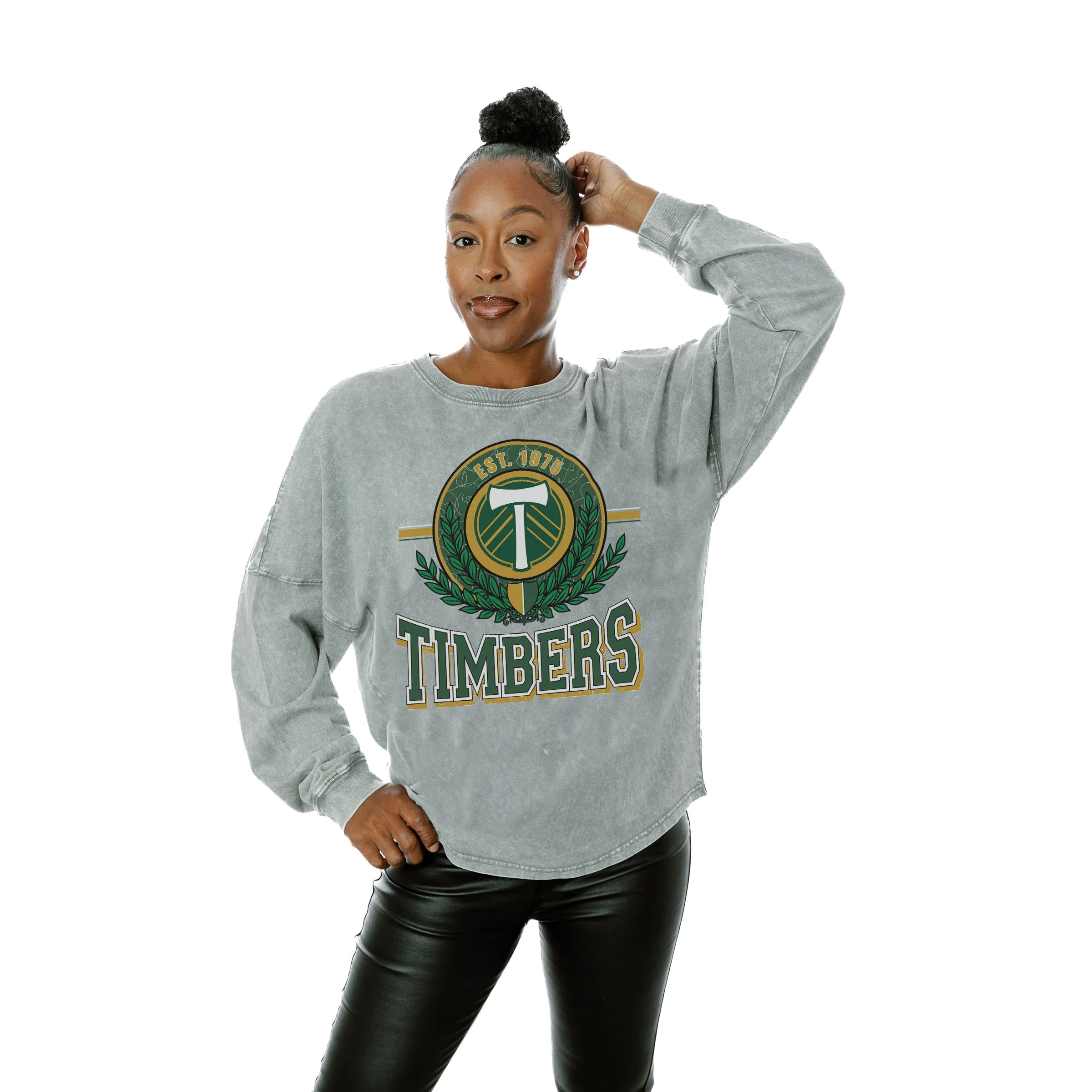 PORTLAND TIMBERS Goal Oriented Faded Wash Pullover - Image 3
