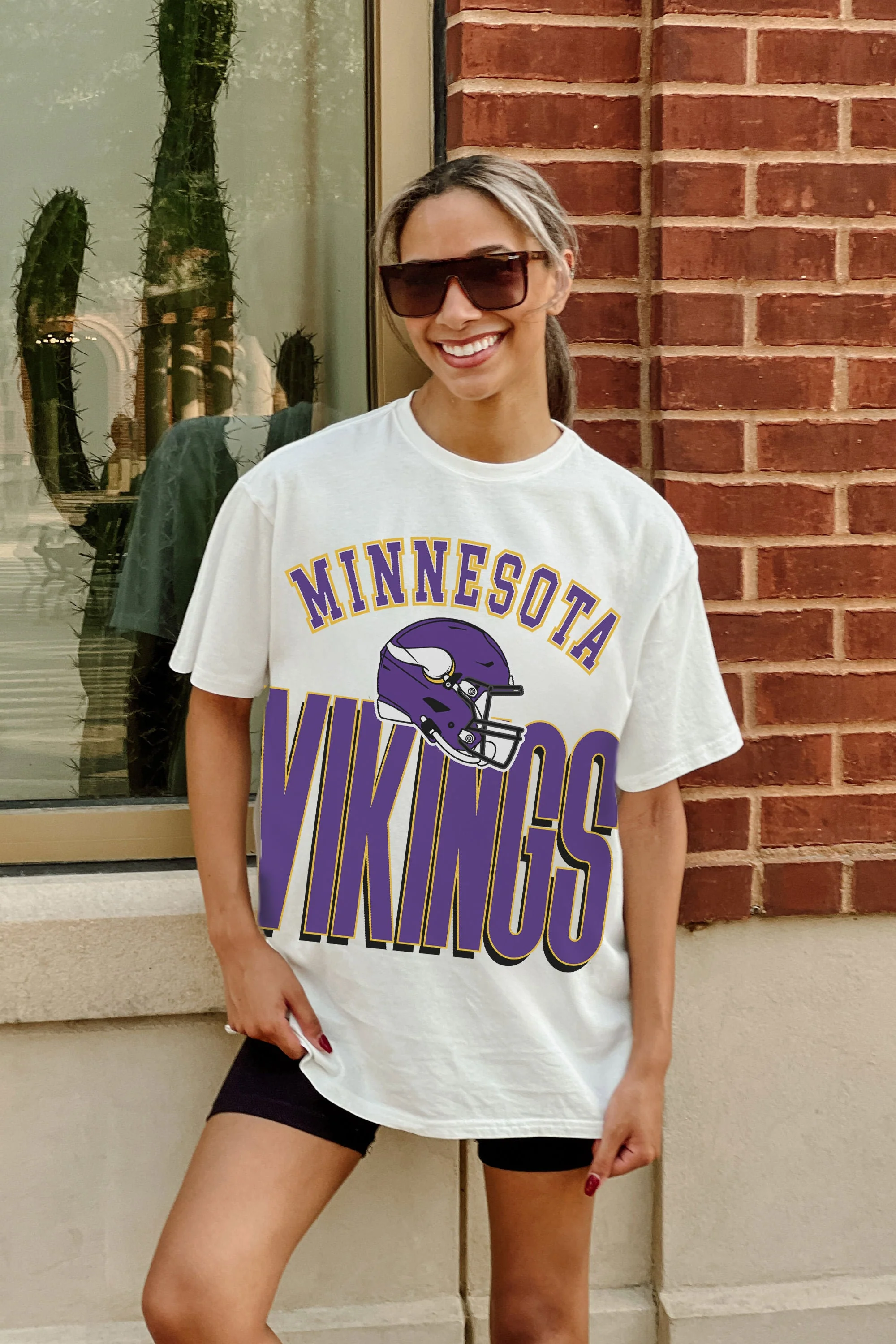 MINNESOTA VIKINGS FIERCE FOCUS WASHED RELAXED FIT TEE - Image 4
