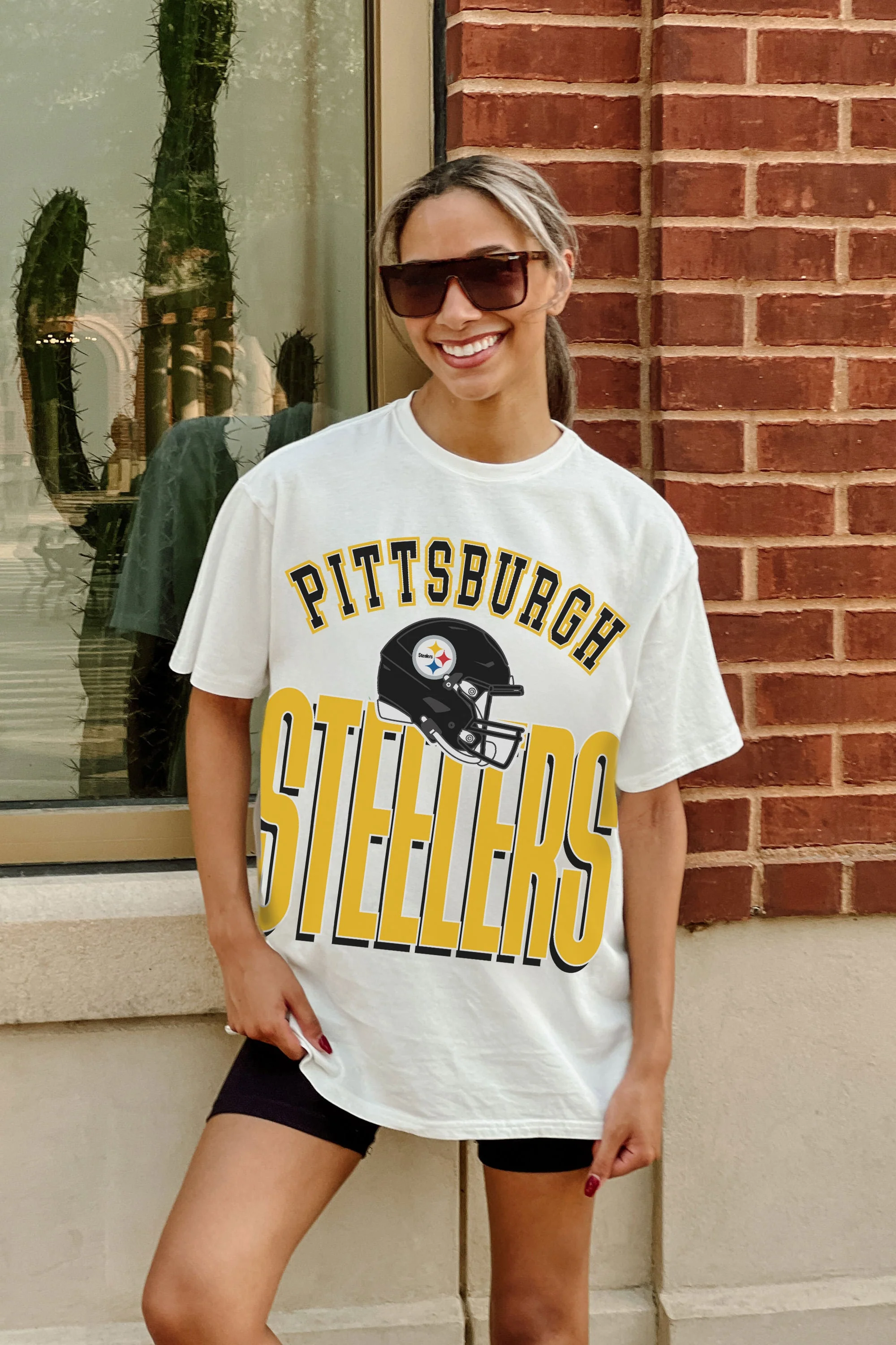 PITTSBURGH STEELERS FIERCE FOCUS WASHED RELAXED FIT TEE - Image 4