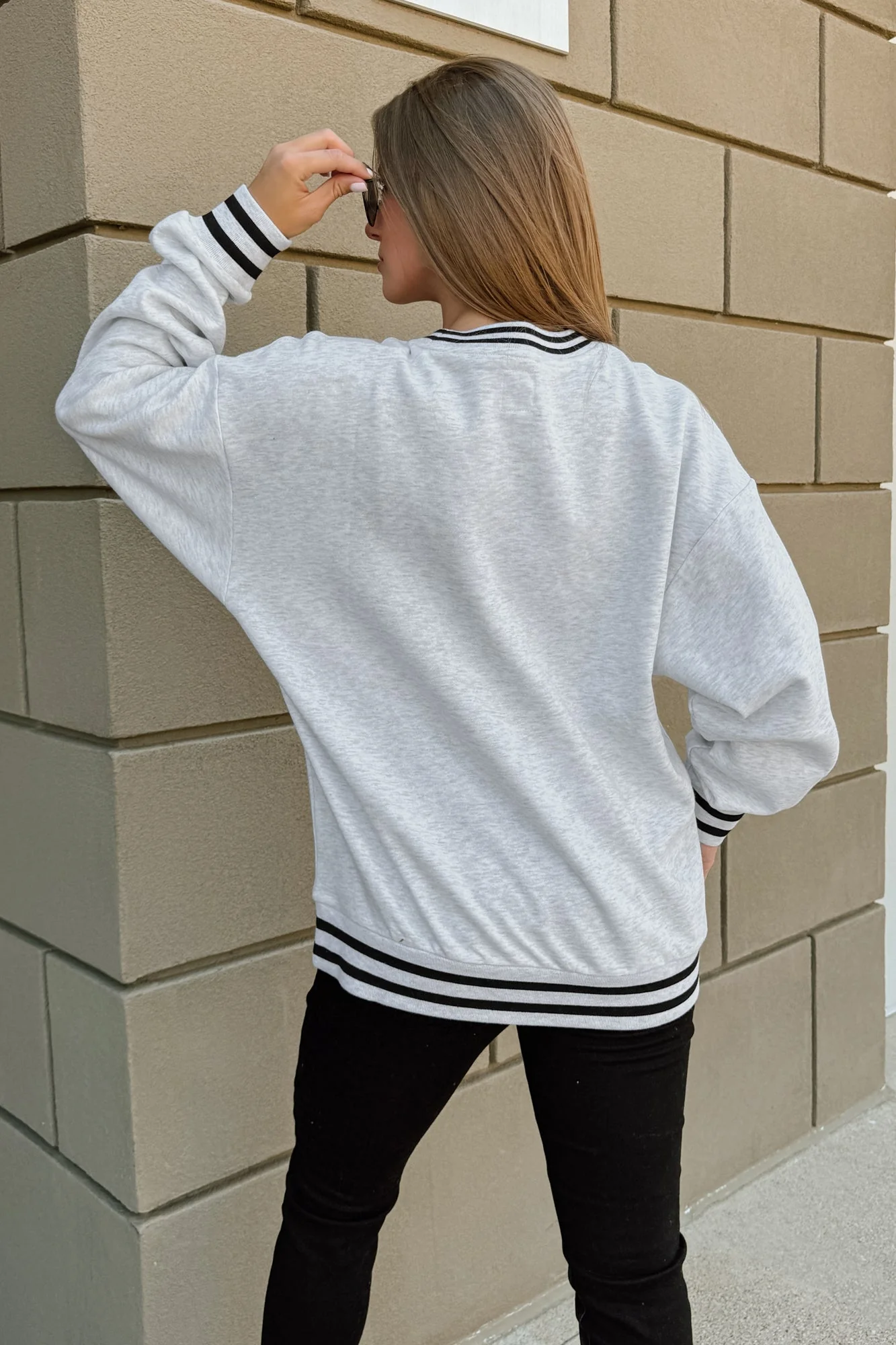 PITTSBURGH STEELERS GRIDIRON DRIVE CREW FLEECE RINGER SWEATSHIRT - Image 4