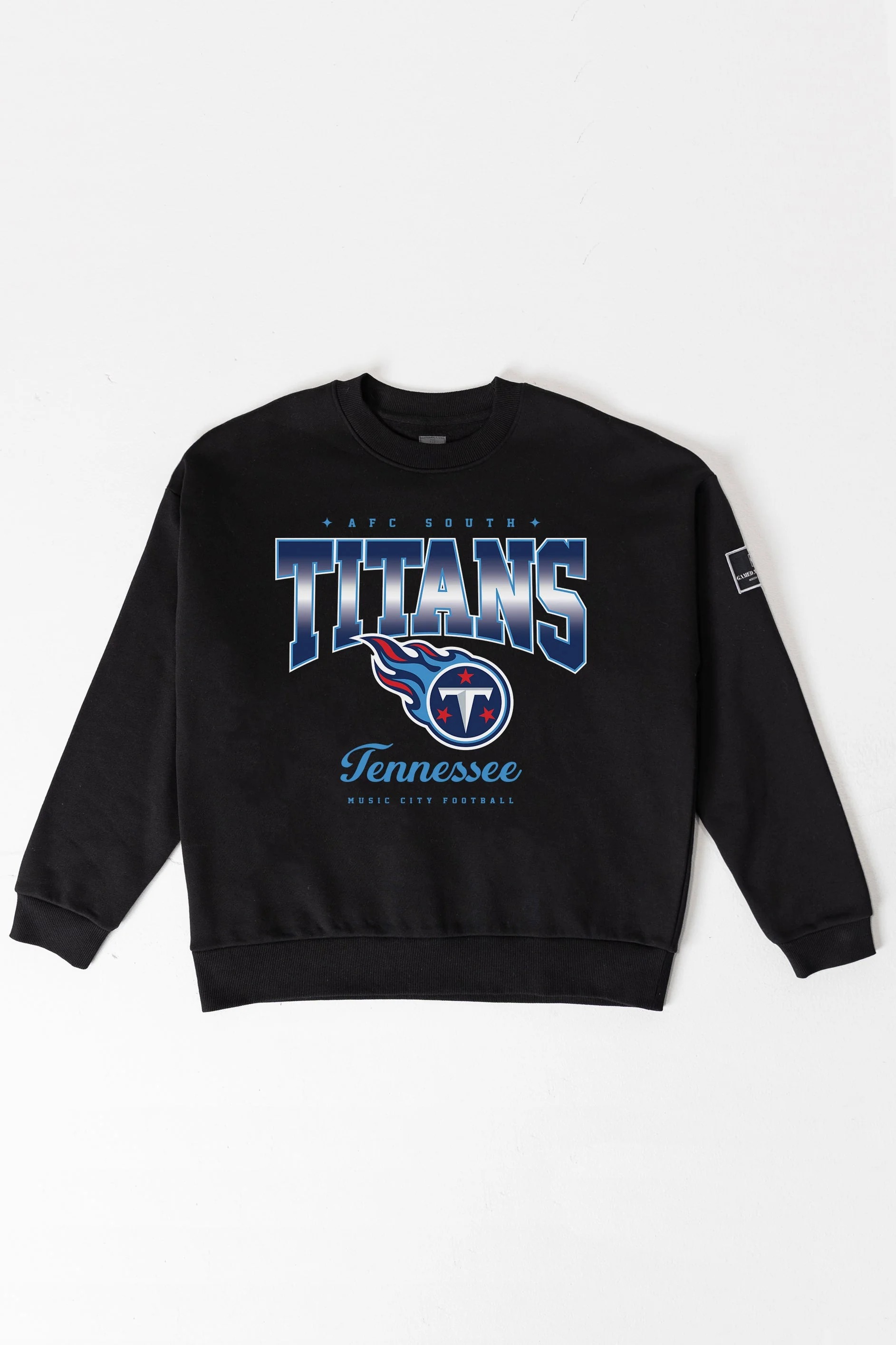 TENNESSEE TITANS POWERHOUSE PLAY BLACK LABEL PREMIUM FLEECE CREW SWEATSHIRT - Image 8