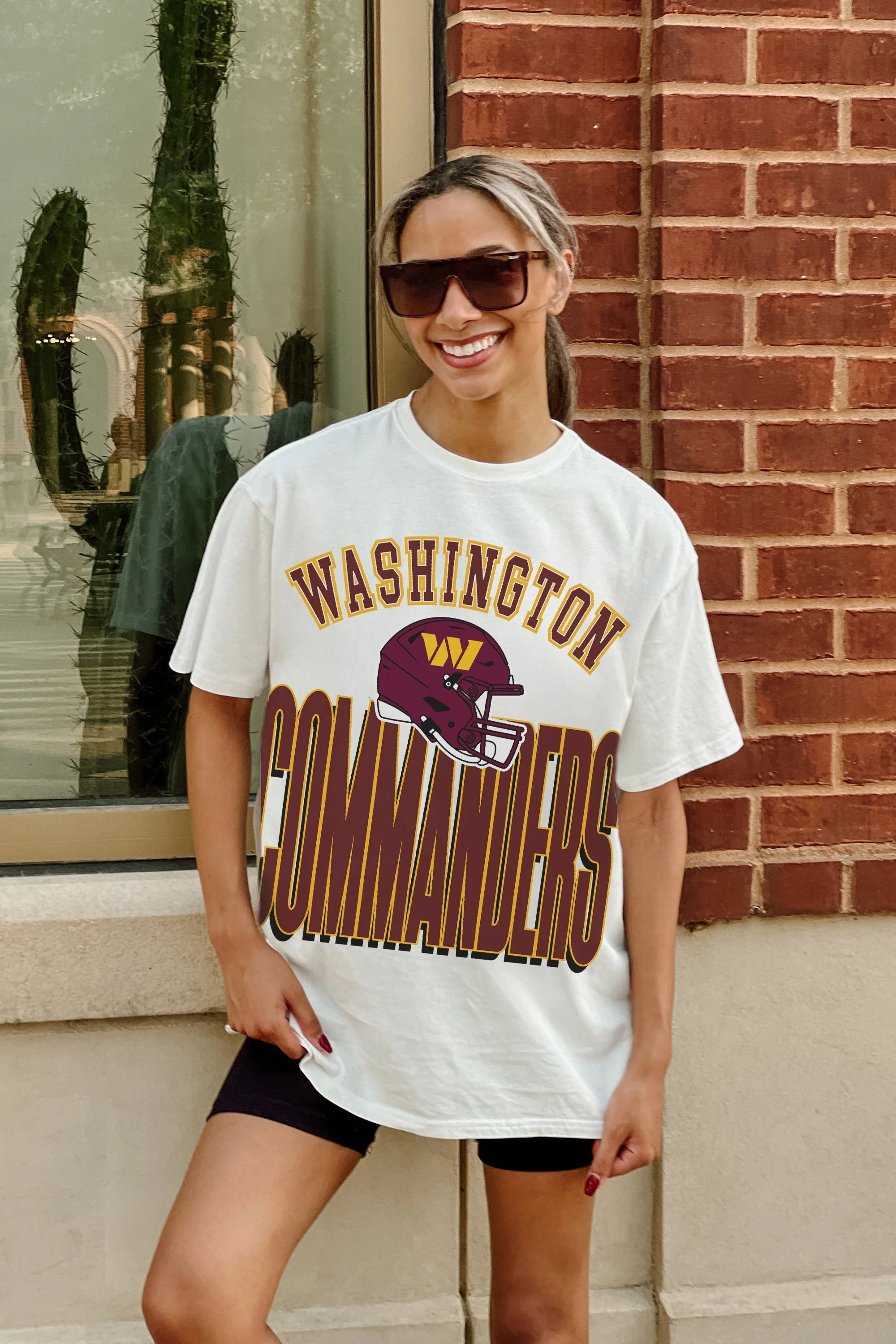 WASHINGTON COMMANDERS FIERCE FOCUS WASHED RELAXED FIT TEE - Image 4
