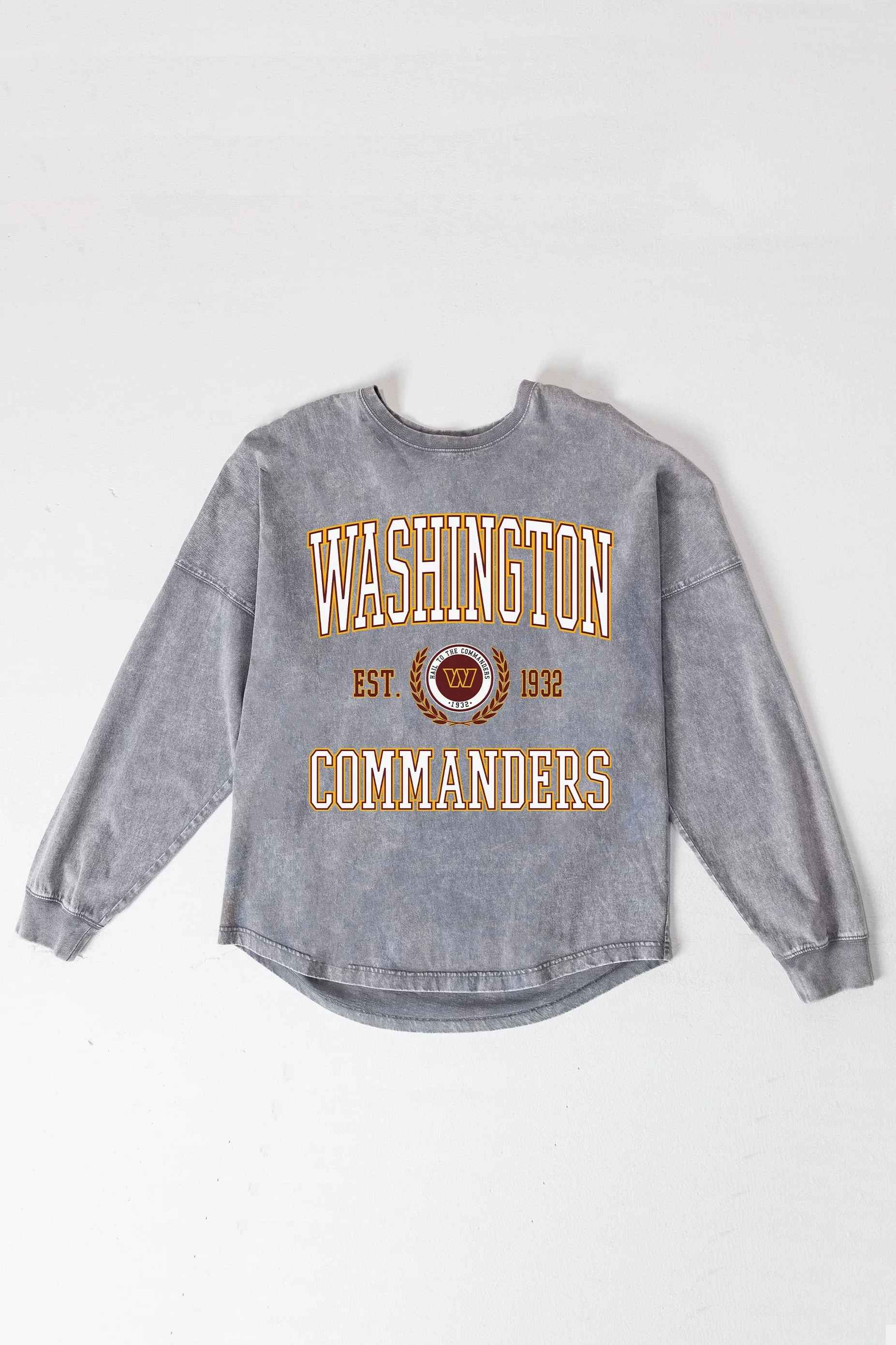 WASHINGTON COMMANDERS FINAL SCORE FADED WASH PULLOVER - Image 8