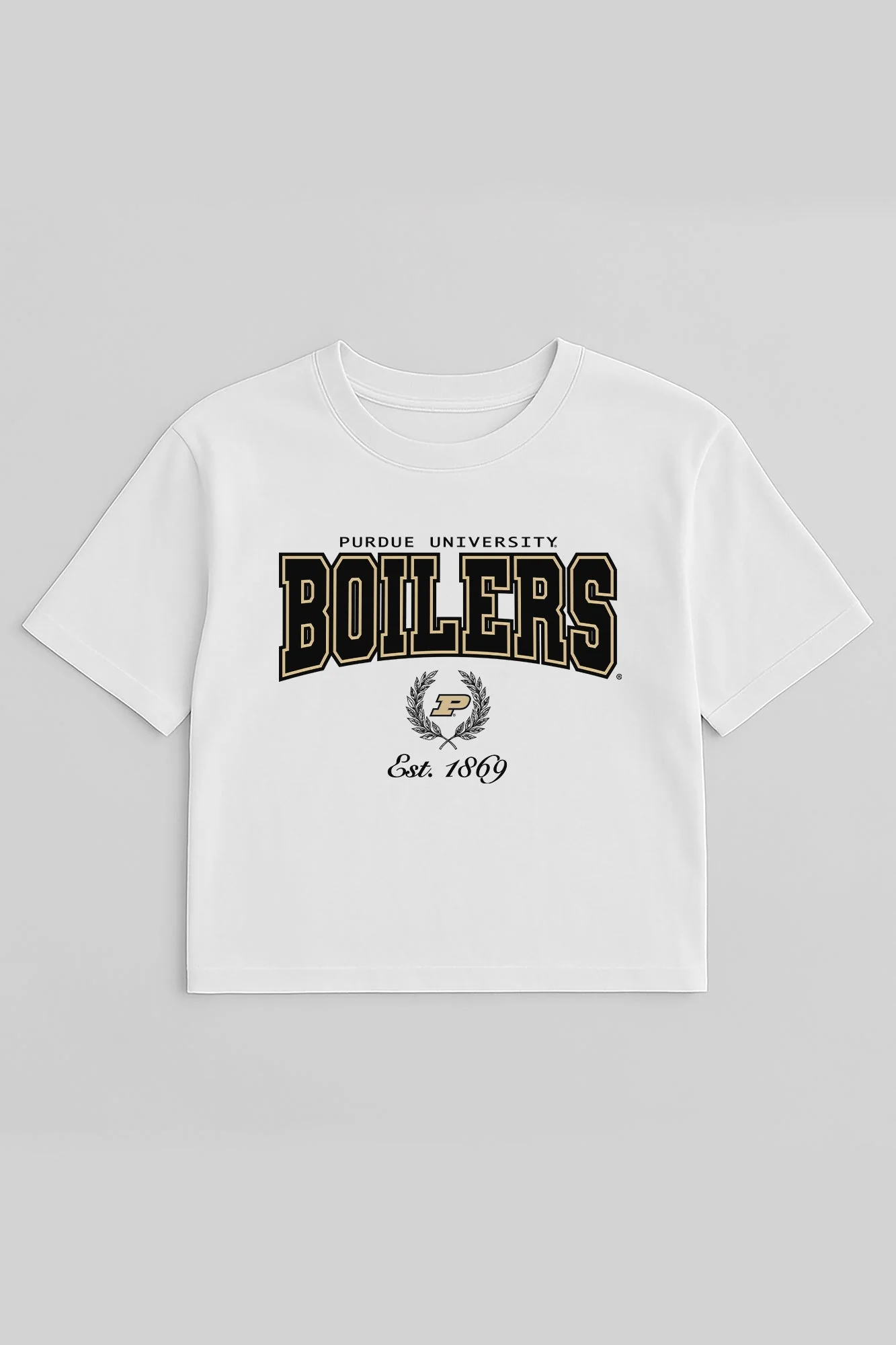 PURDUE BOILERMAKERS EASY WIN BOXY FIT CROP TEE - Image 5