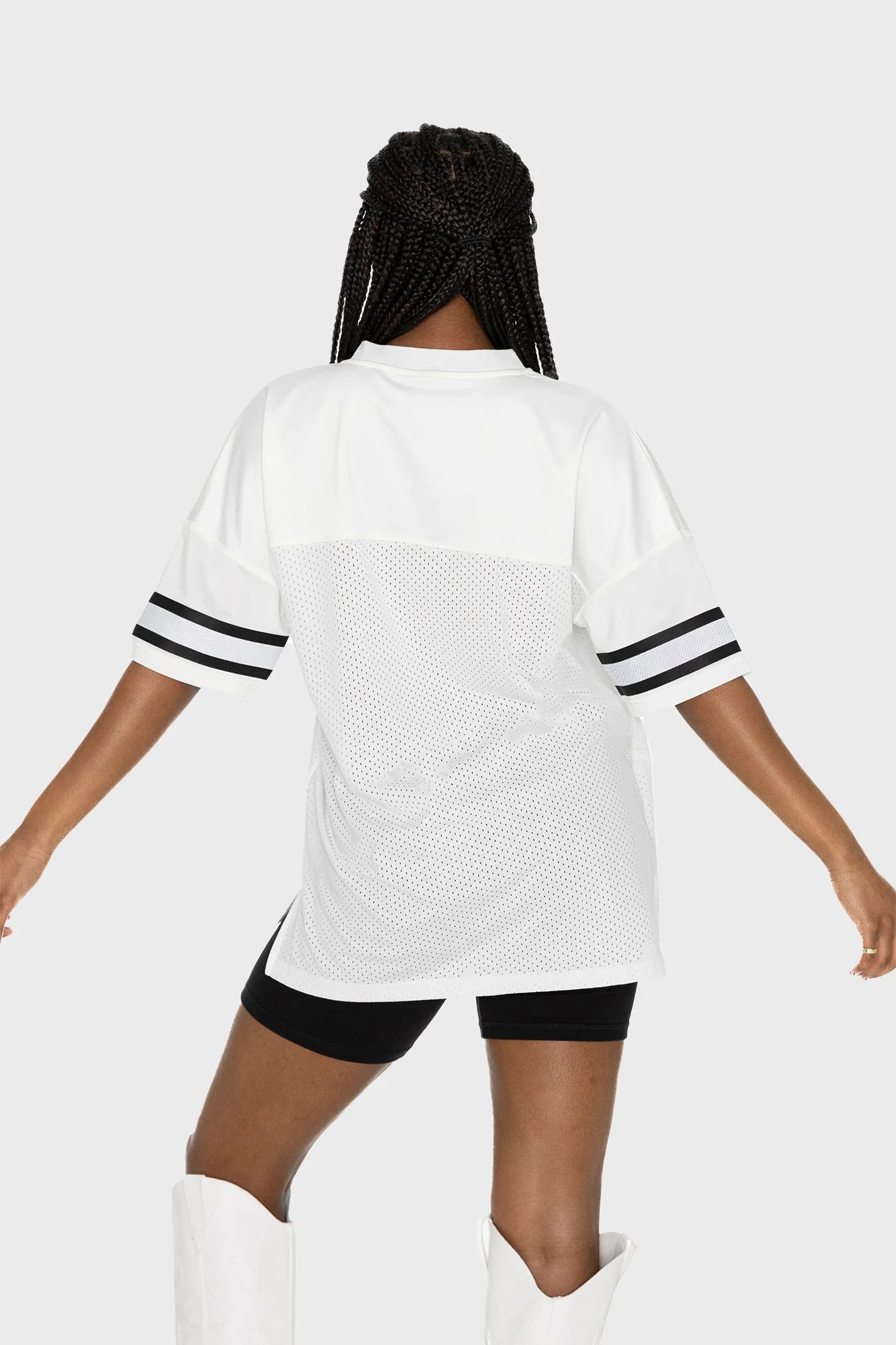 SAN FRANCISCO 49ERS NEXT DOWN ICONIC OVERSIZED FASHION JERSEY BY RANDI MAHOMES - Image 4