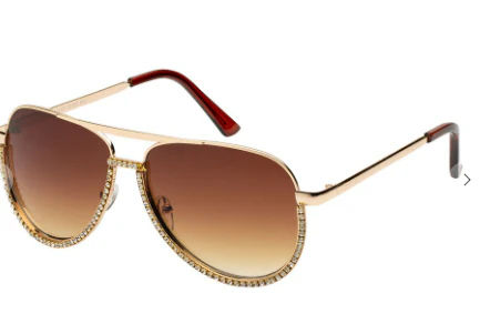 SUNNIE RHINESTONE FRAME SUNGLASSES - Image 3