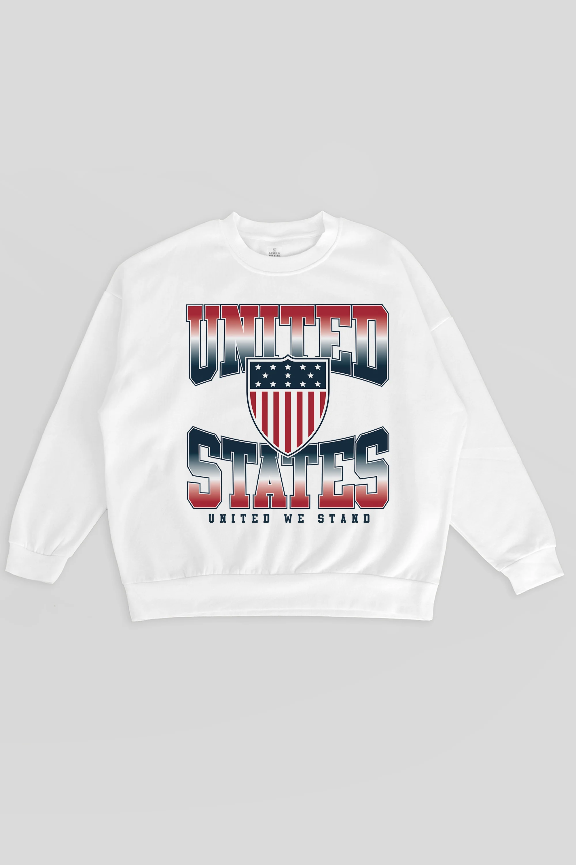 TEAM USA FADED GLORY PREMIUM FLEECE DROP SHOULDER CREWNECK PULLOVER - Image 4