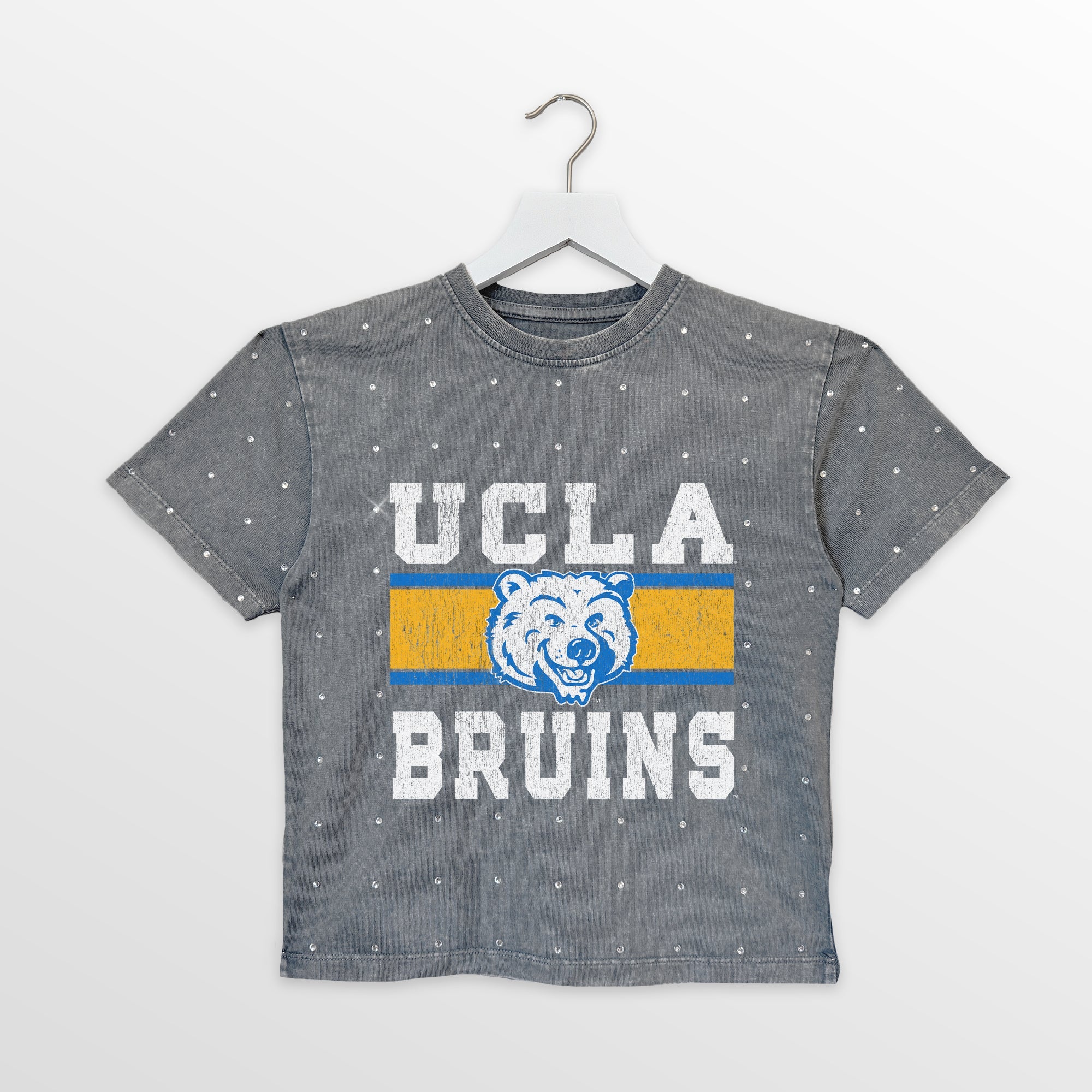 UCLA BRUINS ON THE BALL KIDS MINI RHINESTONE OVERSIZED TEE - Image 4