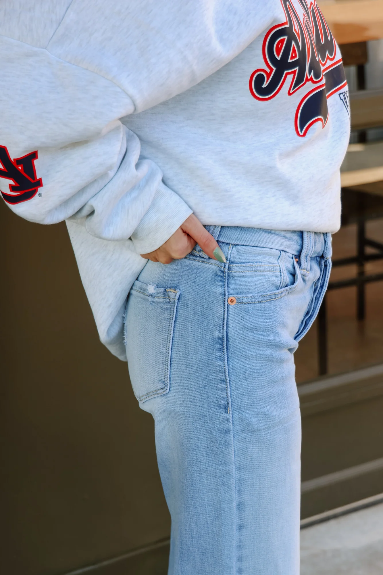 ZOE WIDE CUFF STRAIGHT LEG JEANS - Image 3